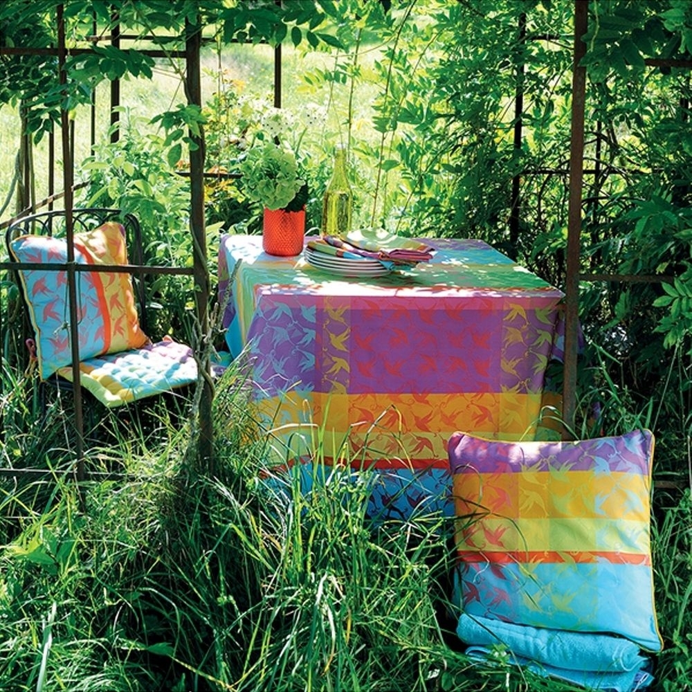 Garnier-Thiebaut Tablecloth - Mille Colibris Antilles - oB