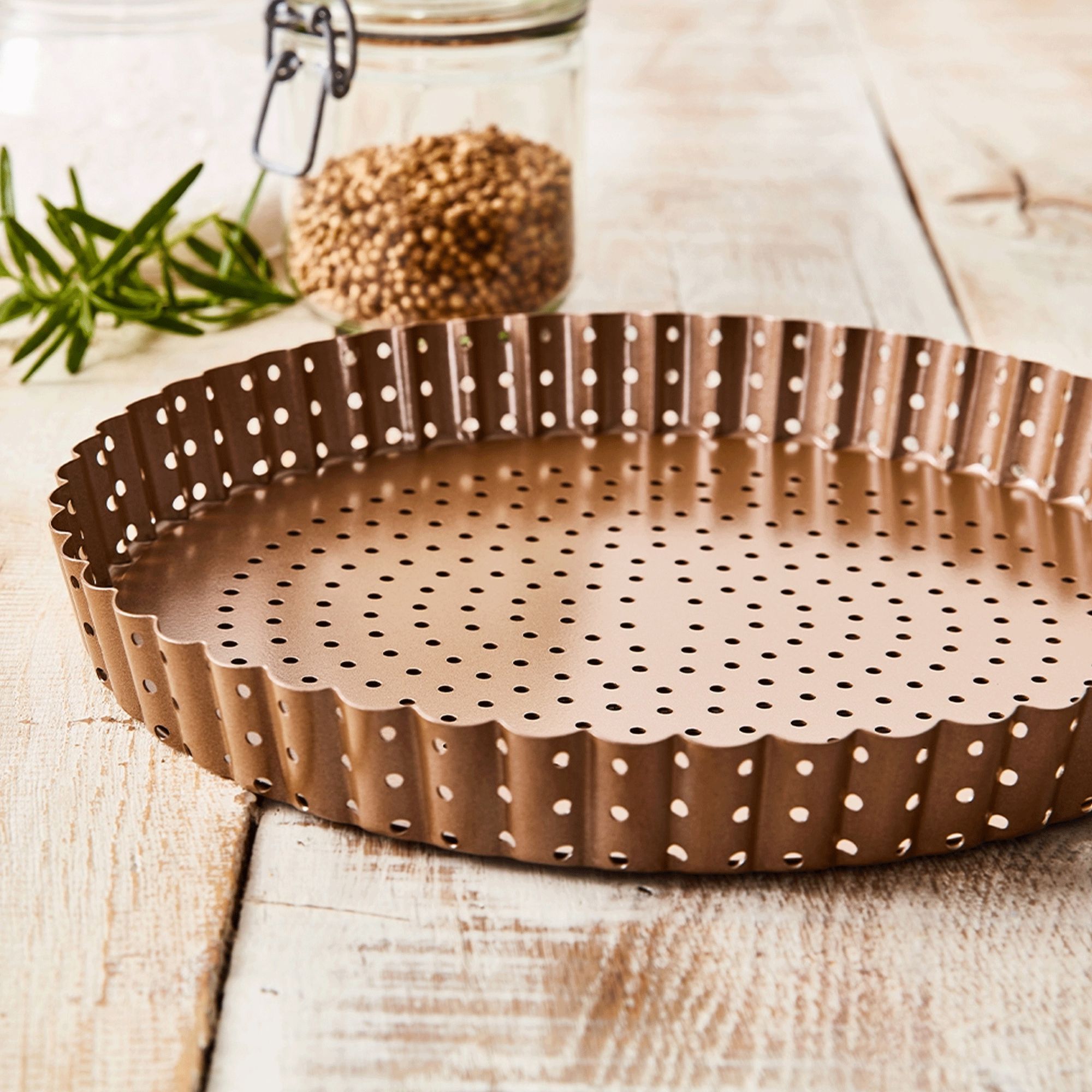 RBV Birkmann - Quiche & tart pan, perforated, with loose bottom