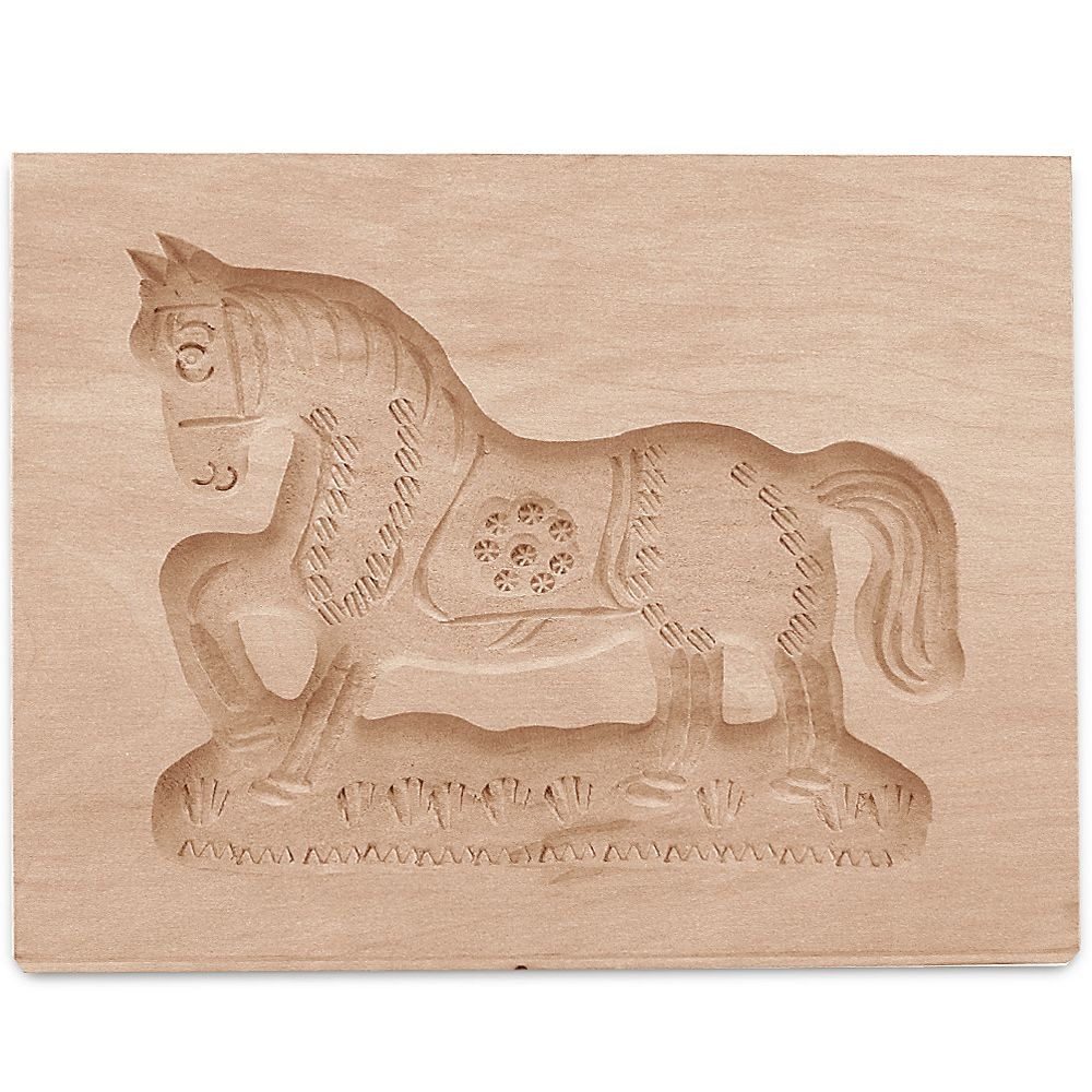 Städter - Holz-Prägeform Pferd 16 x 13 cm