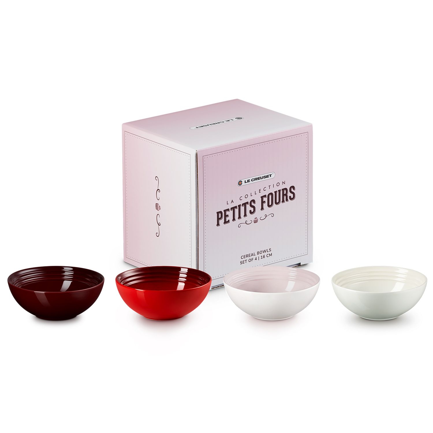 Le Creuset - 4er Set Müslischale 16 cm - Petits Fours Le Creuset - 4er Set Müslischale 16 cm - Petits Fours