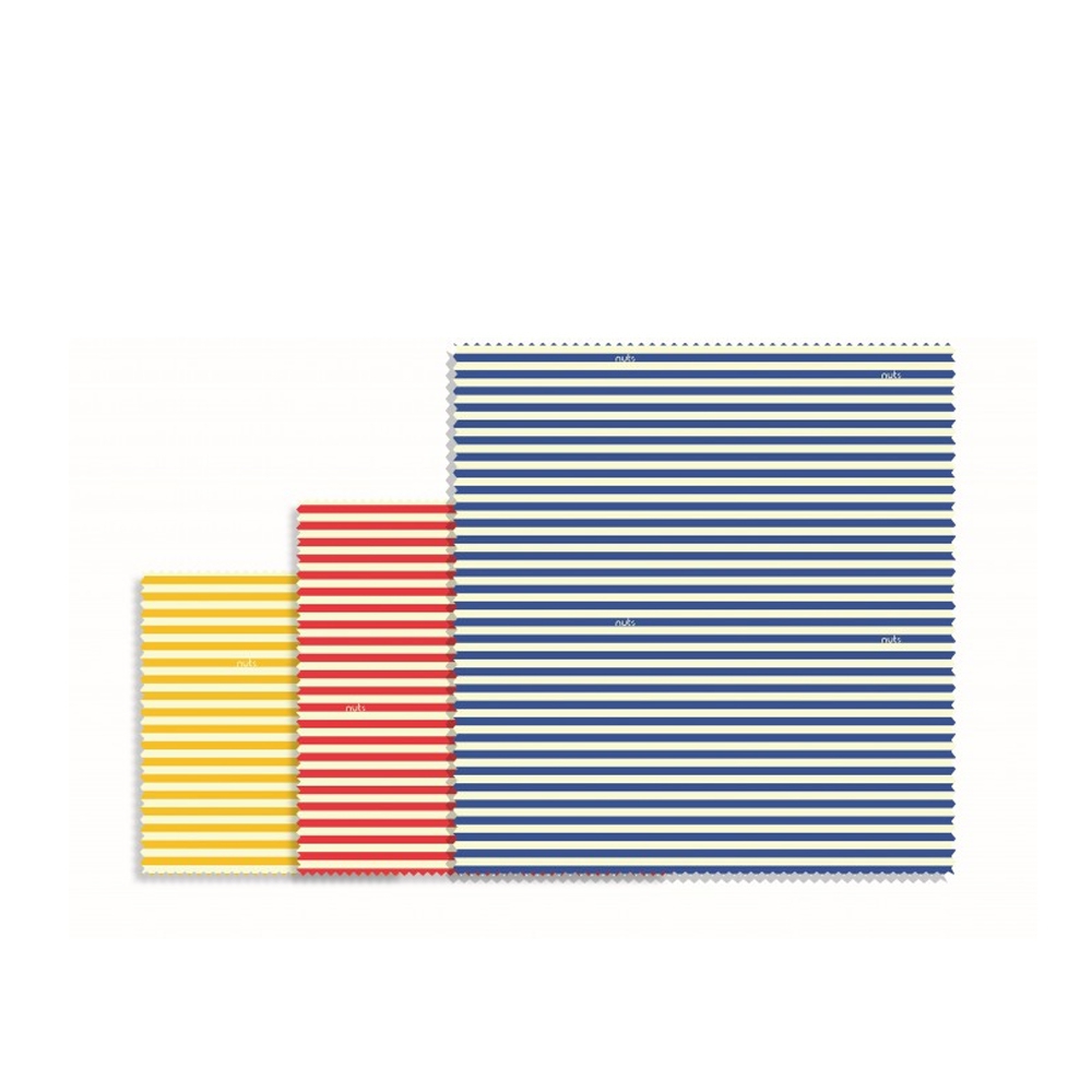 Nuts - Beeswax ""Stripes"" - 3 pieces