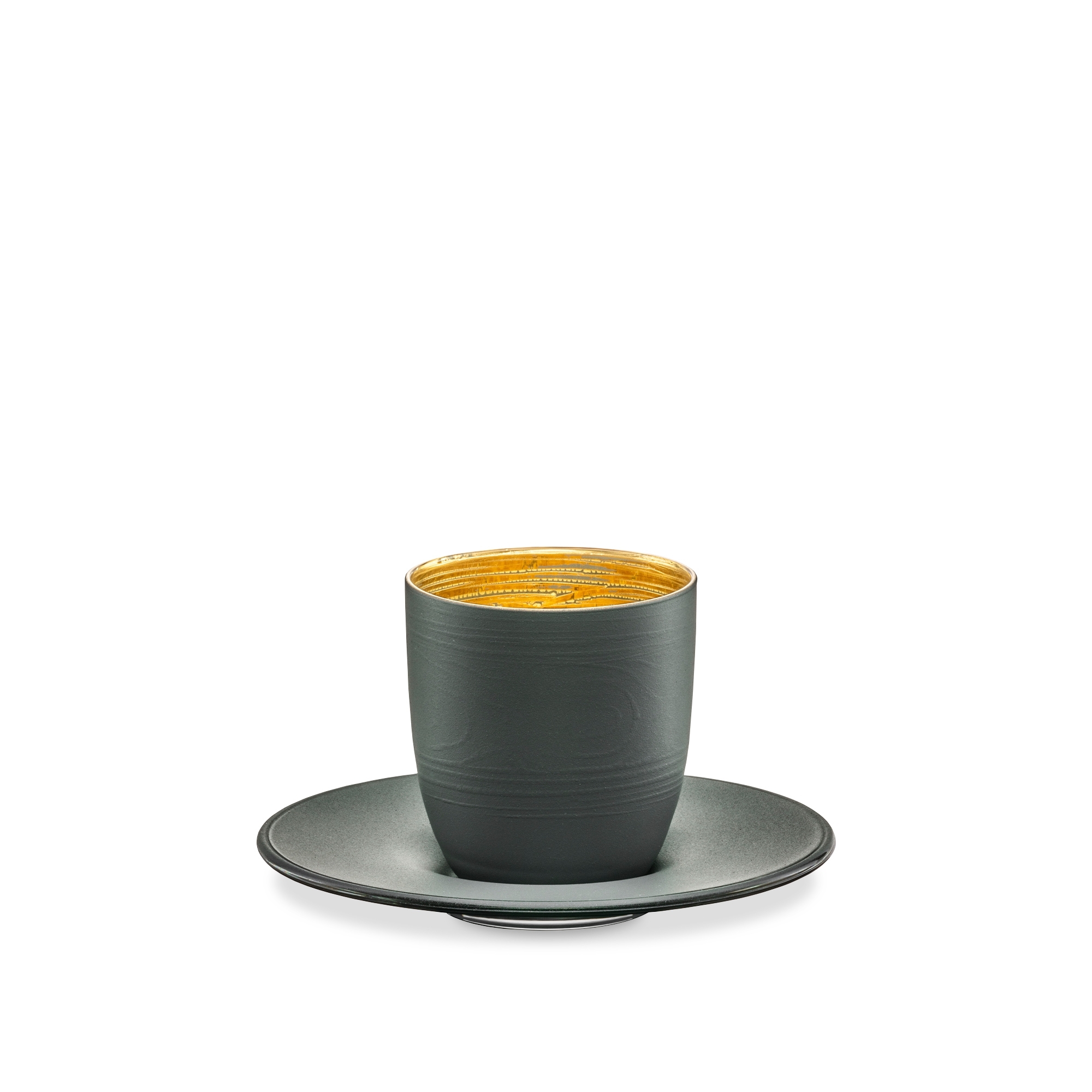Eisch – COSMO COLLECT espresso set, grey/gold