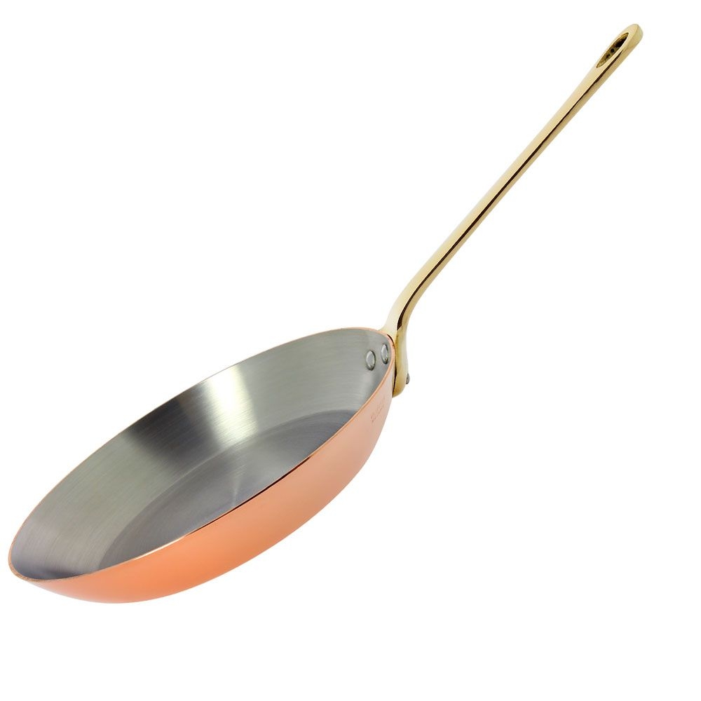 de Buyer - Round Fry Pan with brass handle de Buyer - Round Fry Pan with brass handle