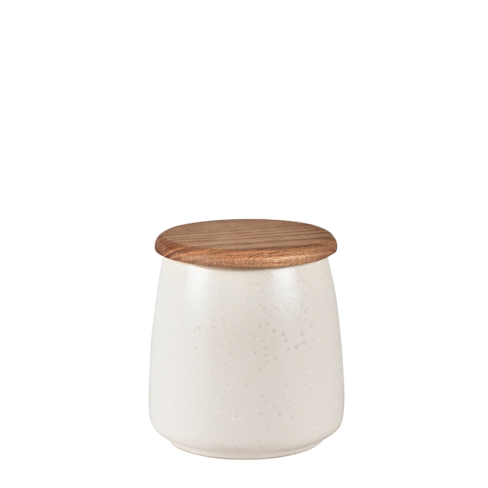 Bitz - Jar with lid - 12 cm - matt cream