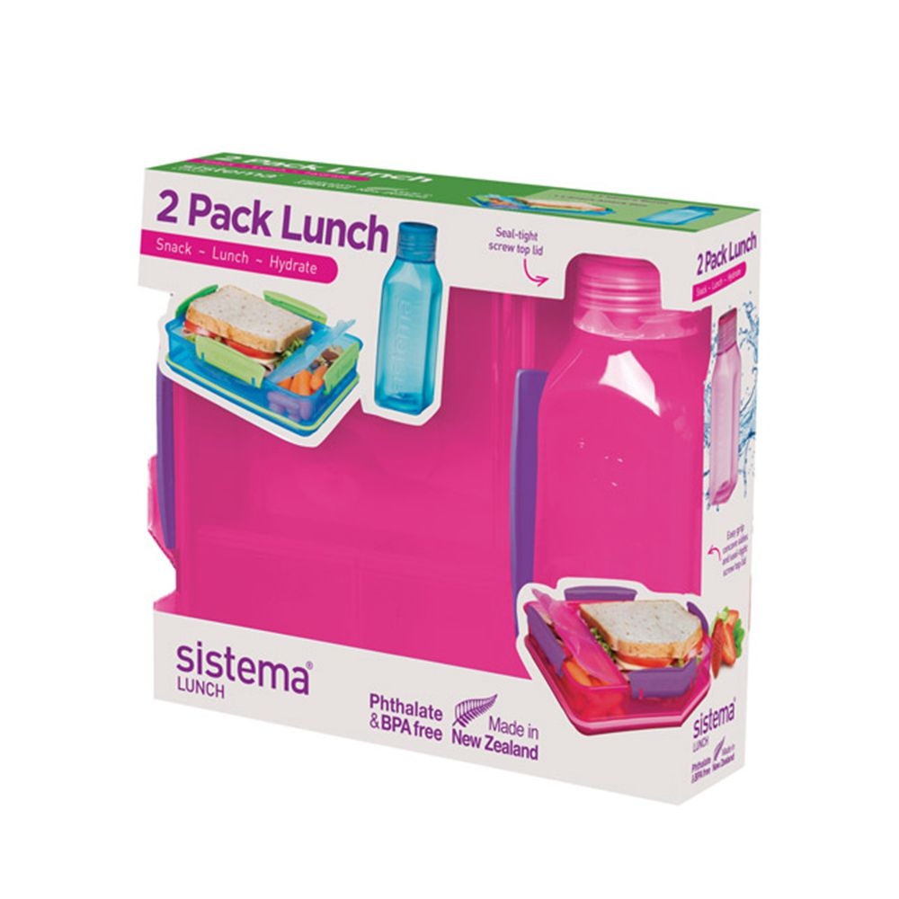 sistema - Lunchbox Set - Snack Attack Duo + Trinkflasche sistema - Lunchbox Set - Snack Attack Duo + Trinkflasche
