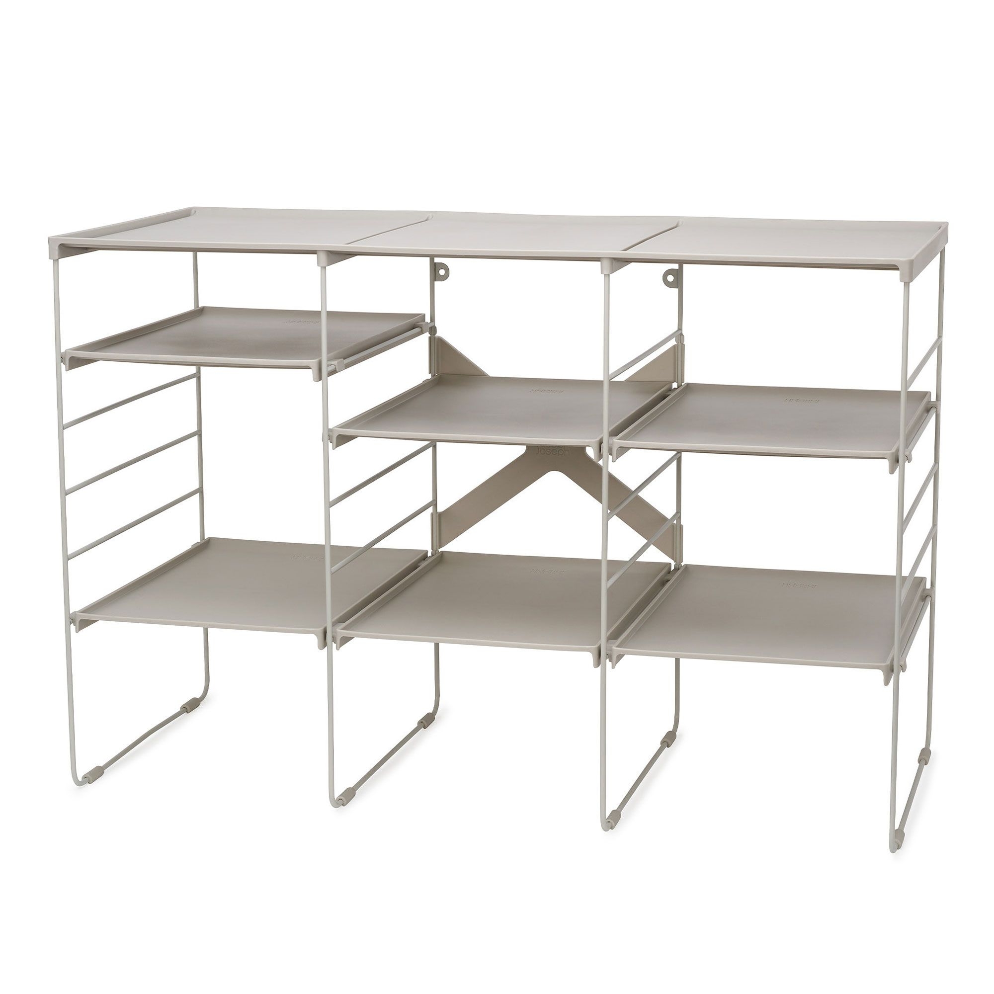 Joseph Joseph - Triple Level™ adjustable shoe rack - ecru Joseph Joseph - Triple Level™ adjustable shoe rack - ecru