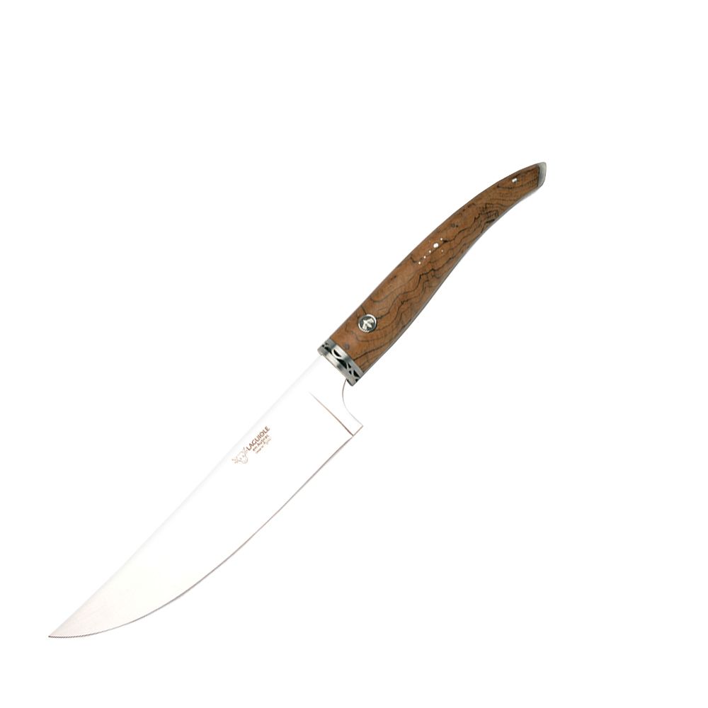 Laguiole - Messerblock + 6 Messer Gourmet Teakholz