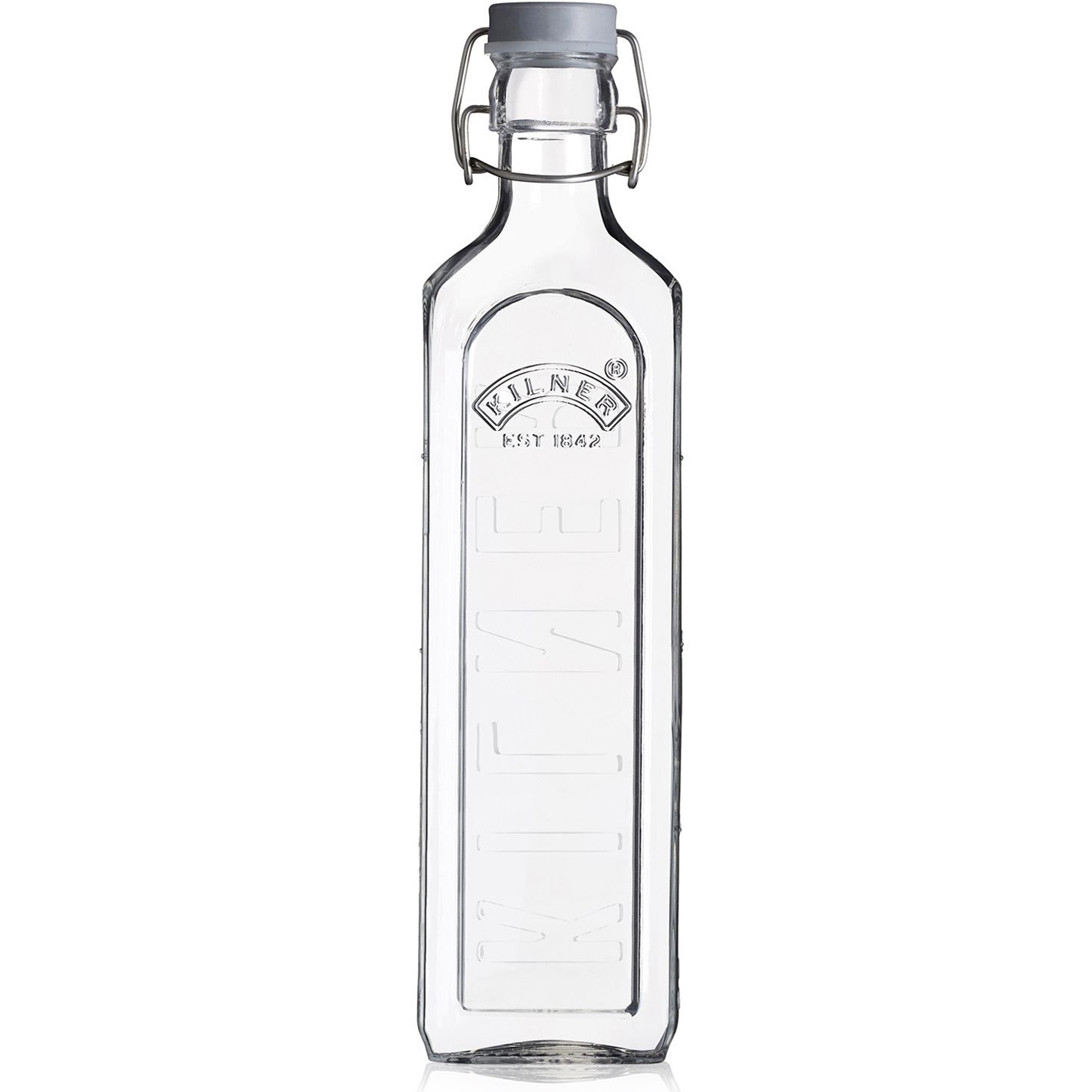 Kilner - Glass bottle with swing top | square | 1 L Kilner - Glass bottle with swing top | square | 1 L