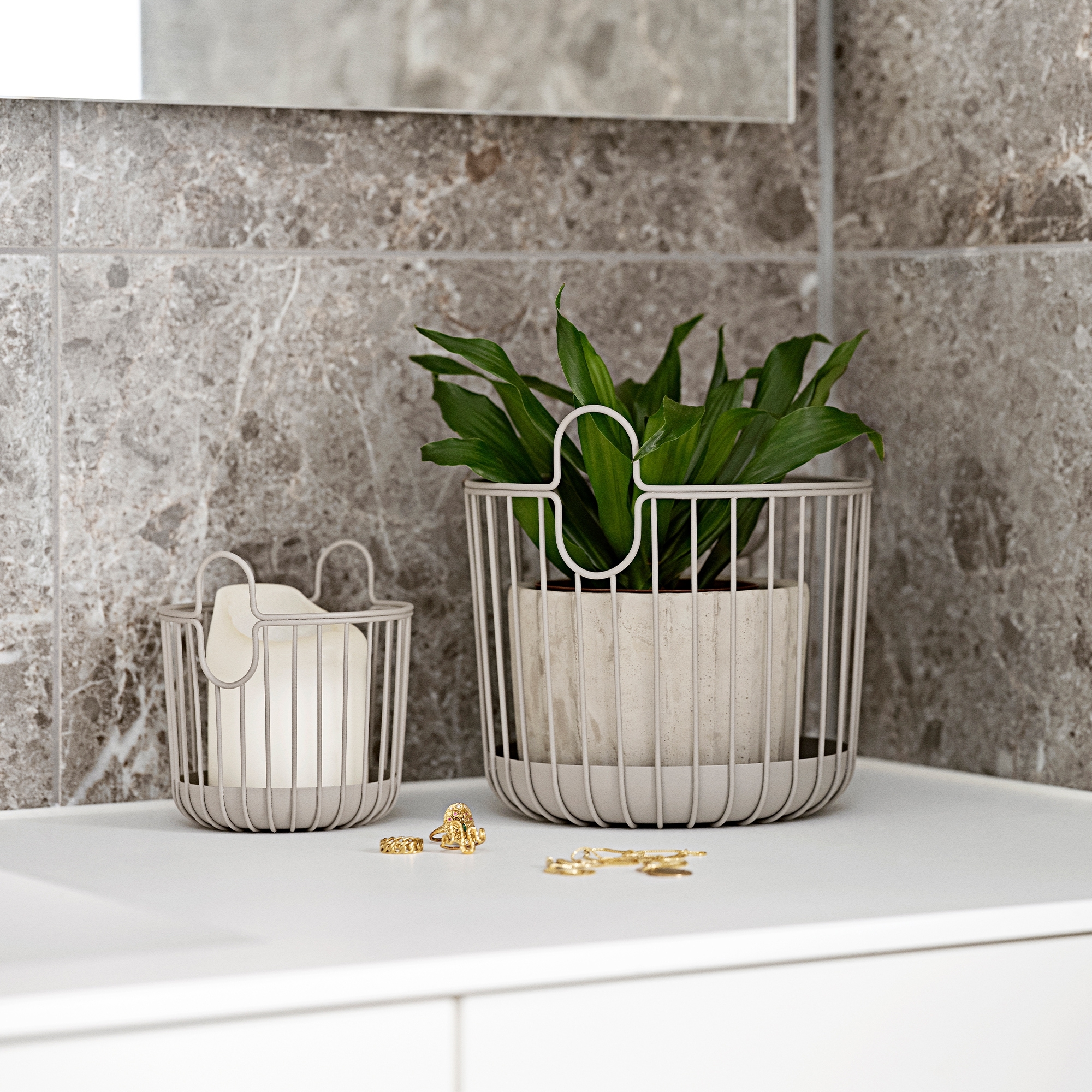 Zone - Inu Basket- 10,5 x 13,5 cm - Taupe