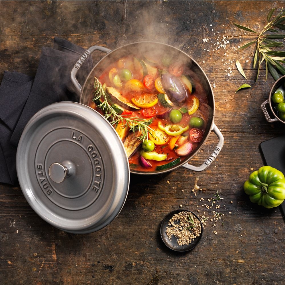 STAUB - Cocotte | round | 28 cm | graphite grey