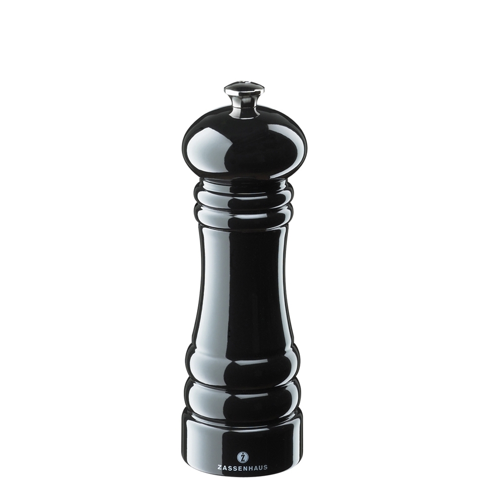 Zassenhaus - Pepper mill - BERLIN - 18 cm - beech black glossy