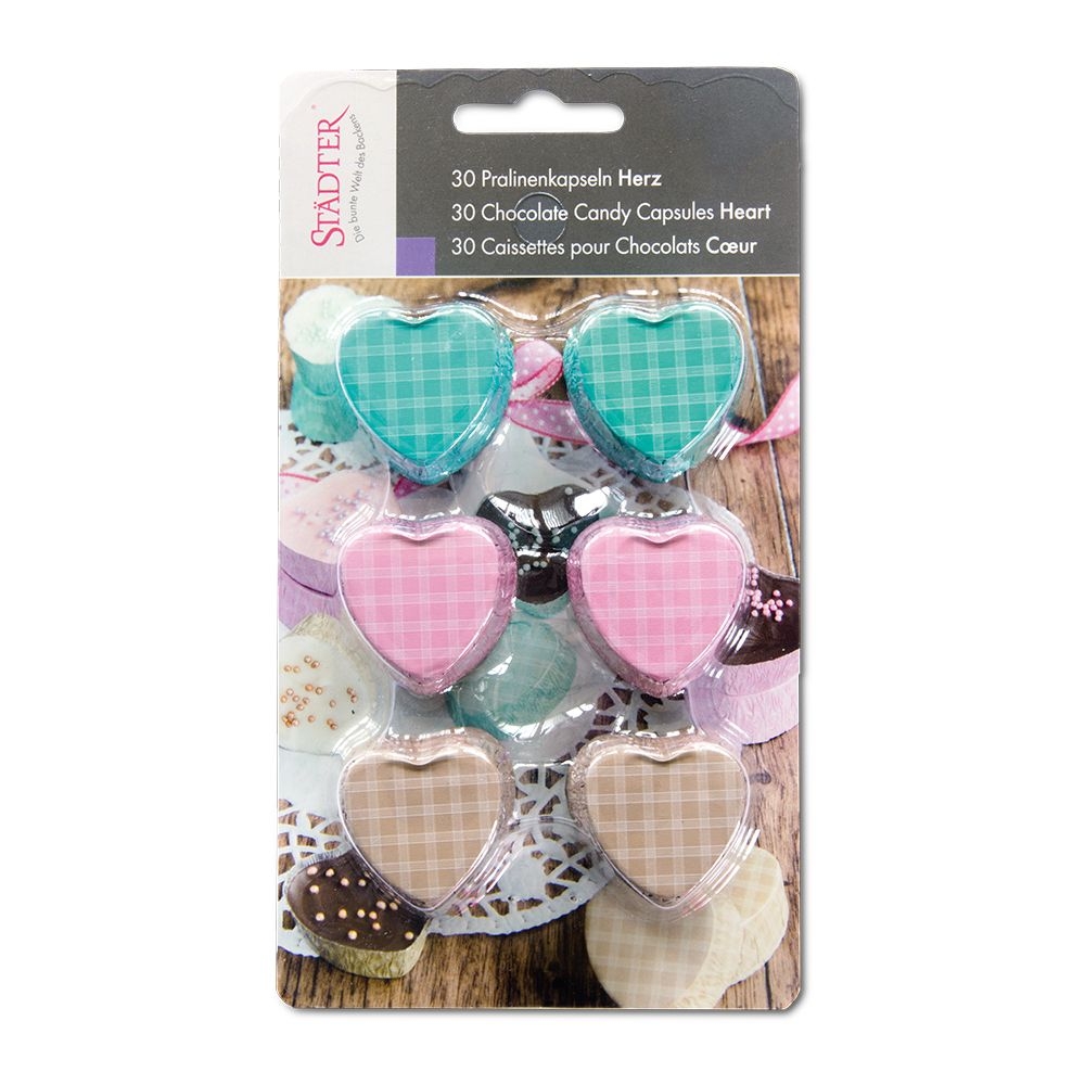 Städter - Chocolate capsules - Heart - 30 Stück Städter - Chocolate capsules - Heart - 30 Stück