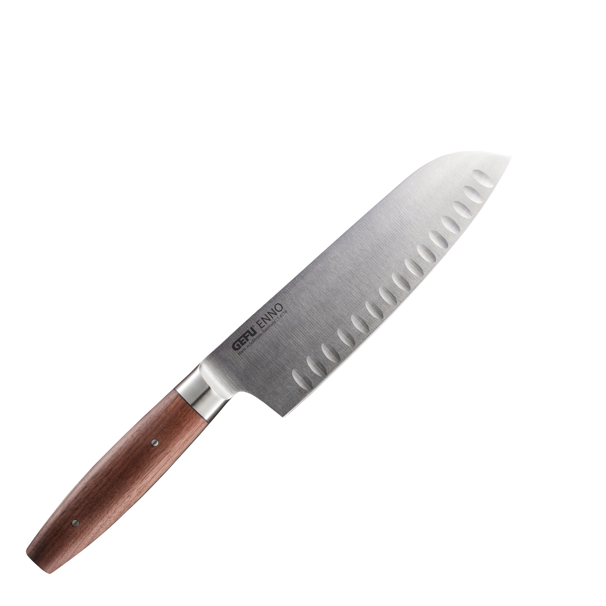 Gefu - Santoku knife ENNO, 18 cm, Scalloped Edge