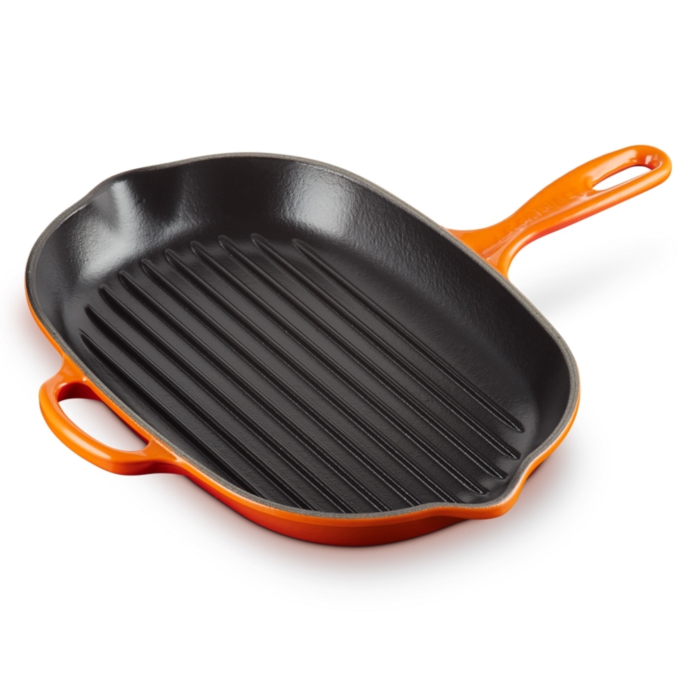 Le Creuset - Signature oval Skillet Grill - Flame