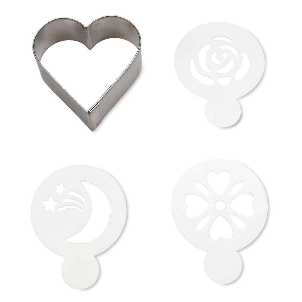 Städter - Cookie decoration Heart -  4 cm - Set of 4 pieces