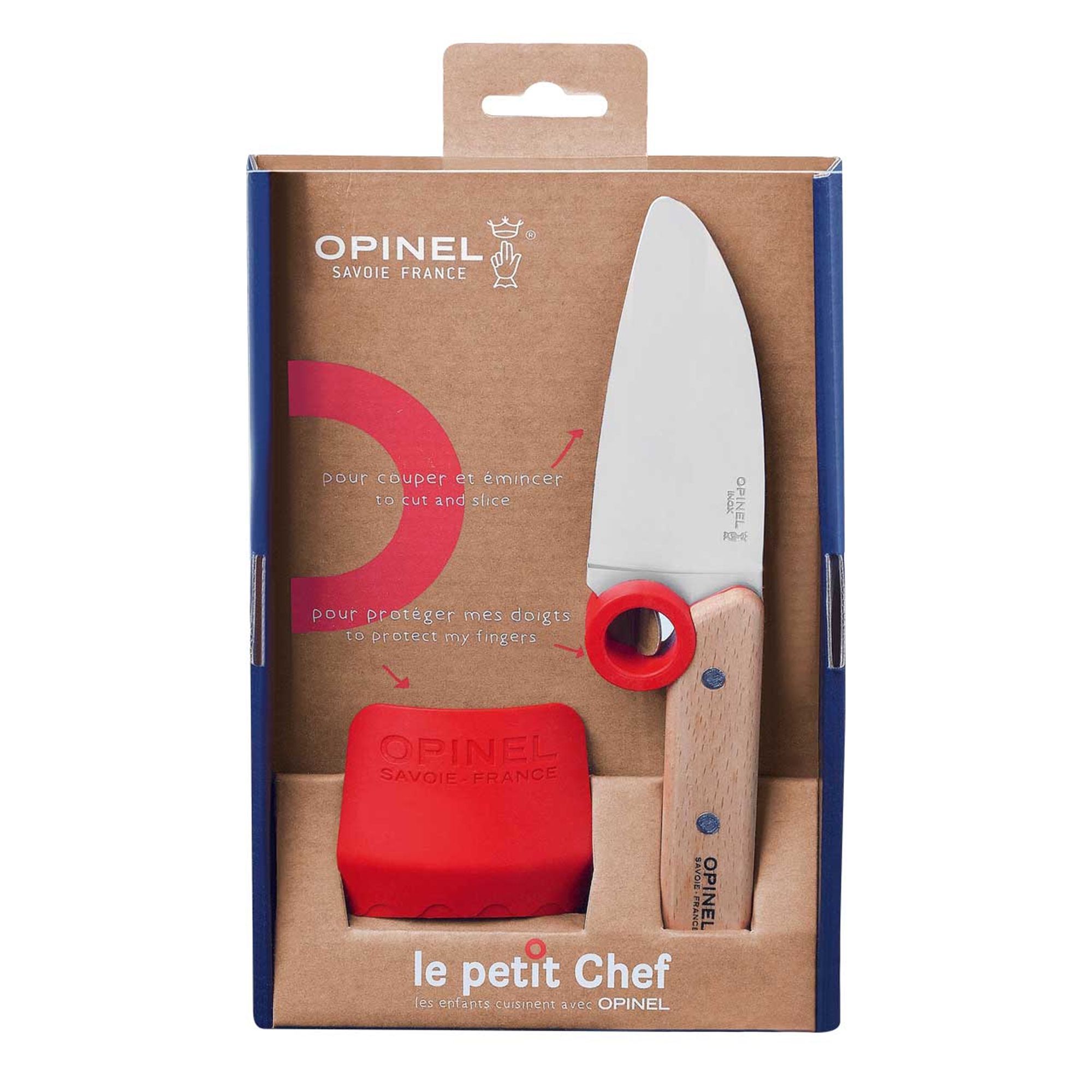 Opinel - Children's kitchen knife set - Le Petit Chef - 2-pcs. - red