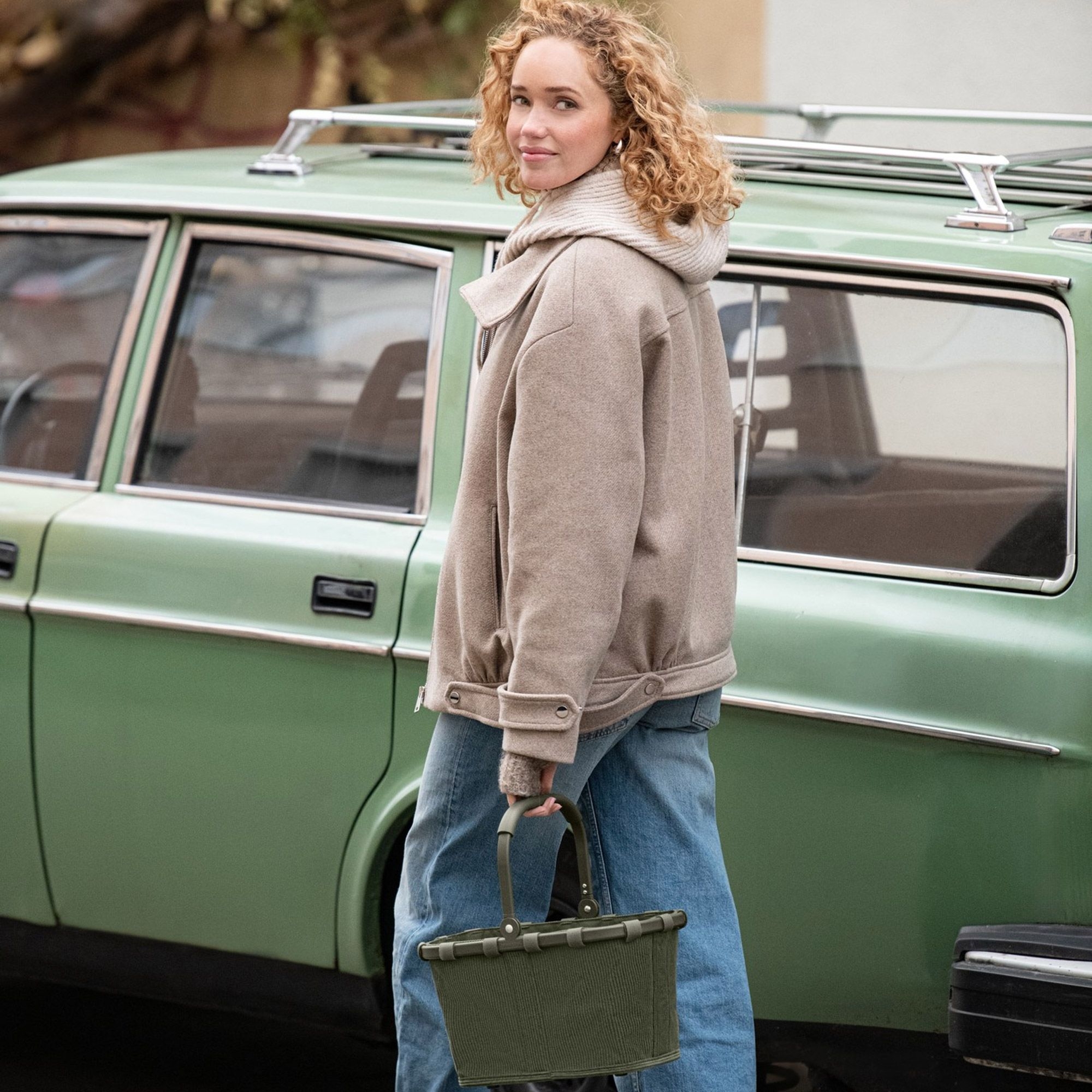 reisenthel - carrybag XS - cord dark matcha