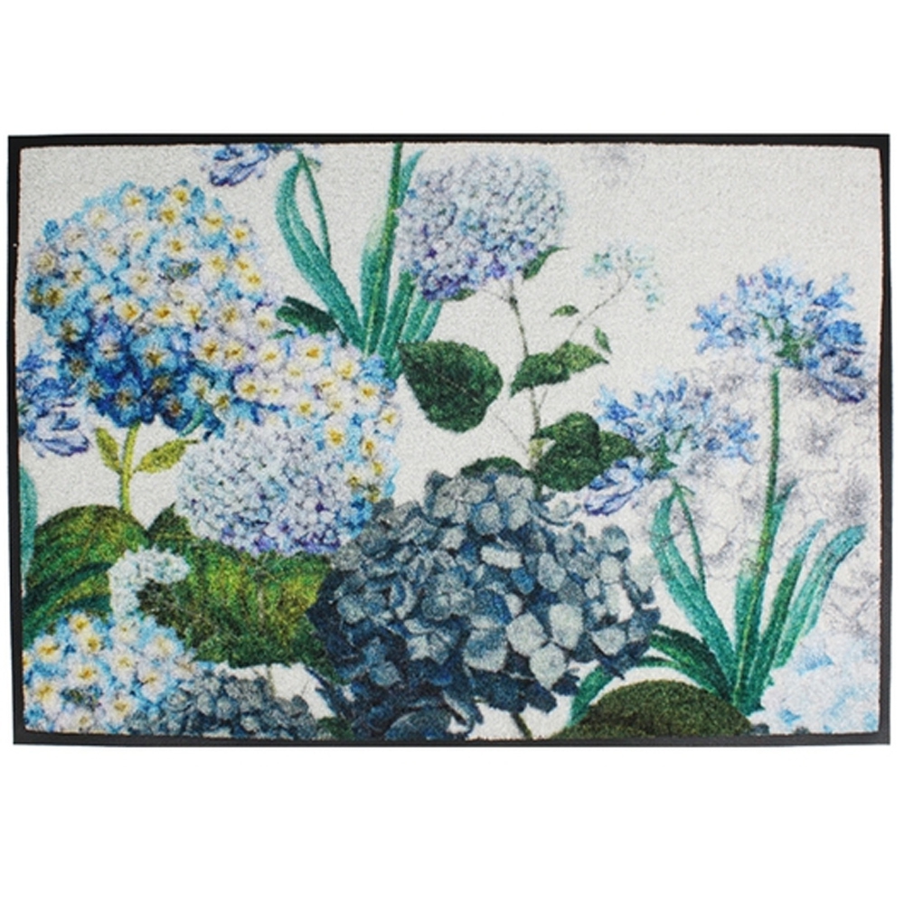 Garnier Thiebaut - Doormat - Hortensias Bleu