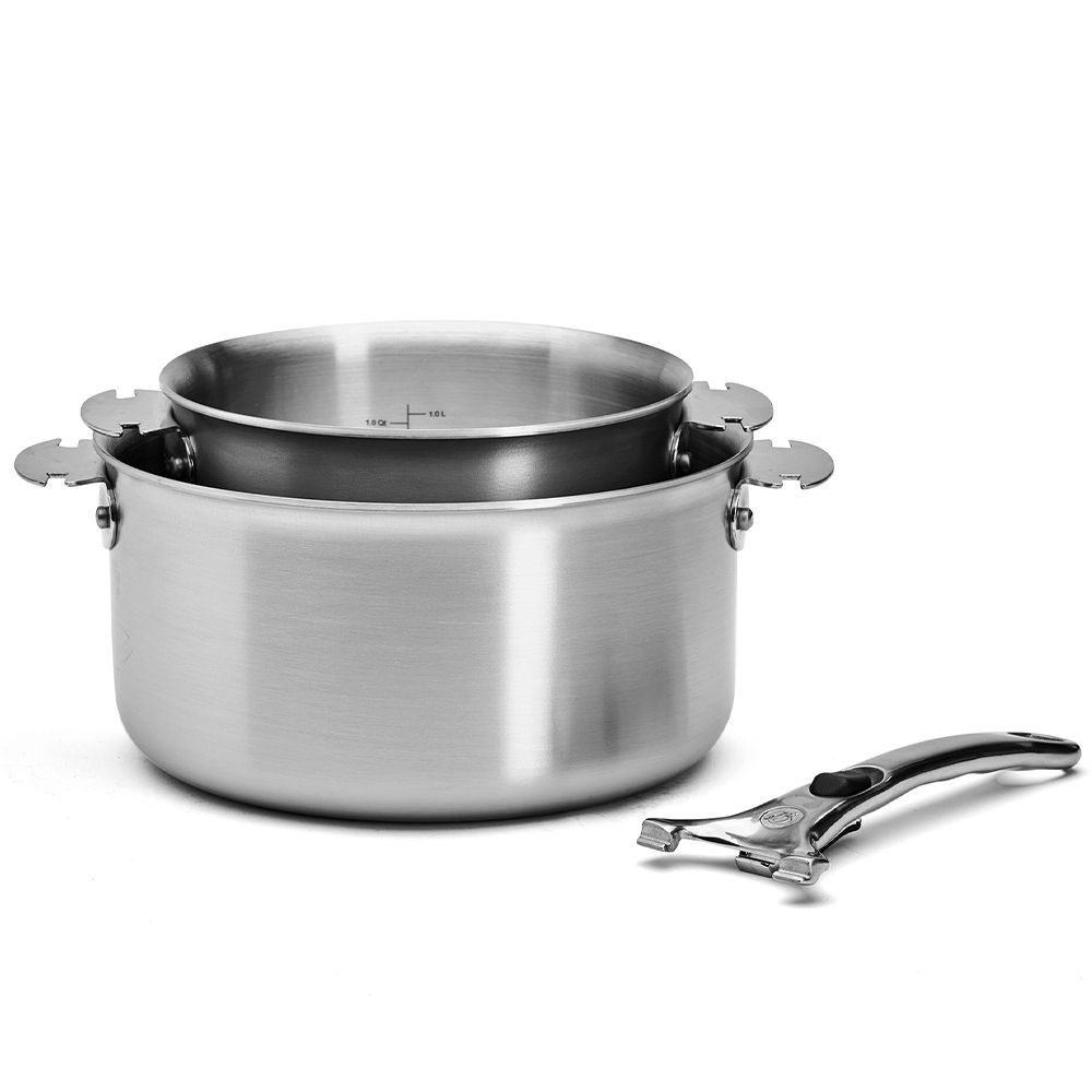 de Buyer - Stainless Steel Saucepan Set of 3 - ALCHIMY LOQY de Buyer - Stainless Steel Saucepan Set of 3 - ALCHIMY LOQY