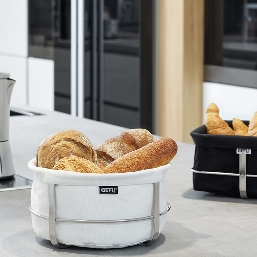 GEFU Bread basket - BRUNCH - round - white
