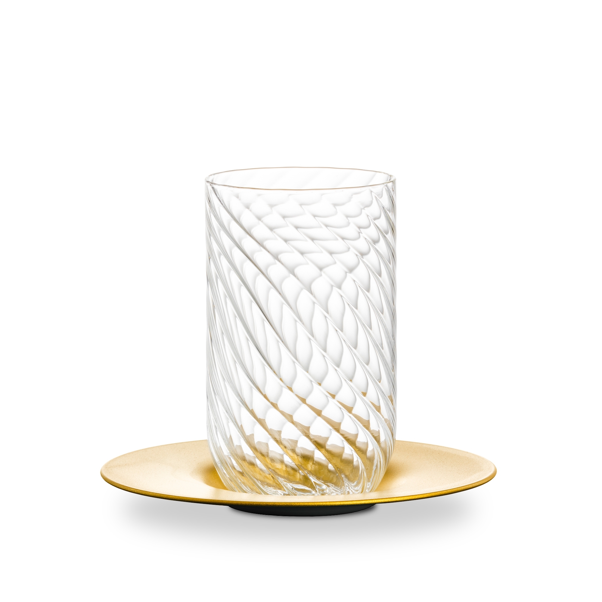 Eisch – TWIST Latte Macchiato-Set, gold
