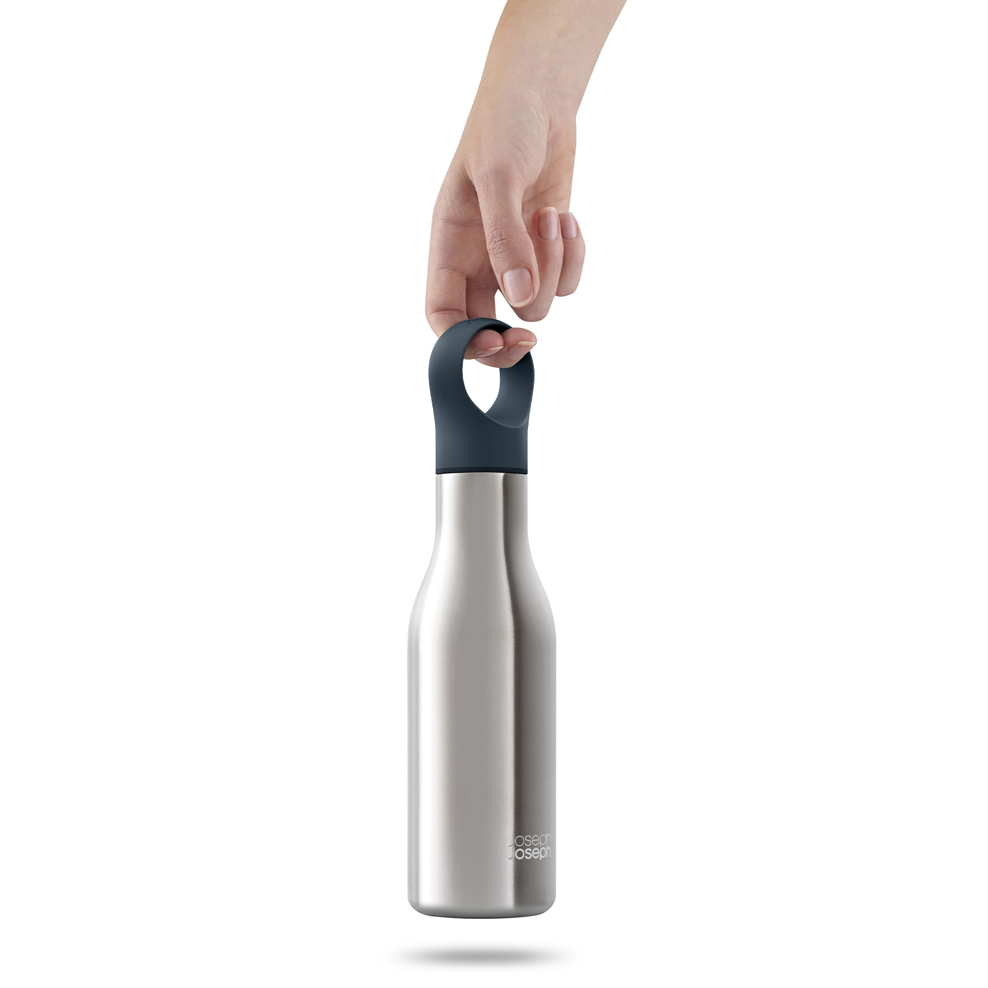 Joseph Joseph - 2-teiliges Set aus Reisebecher & Trinkflasche - Edelstahl