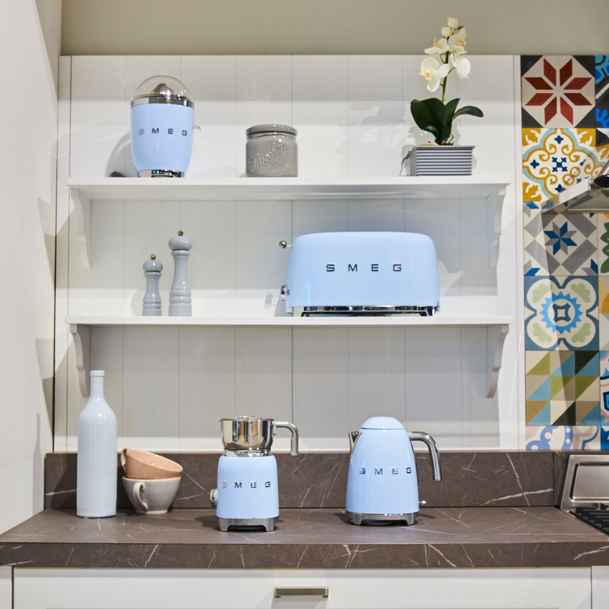 Smeg - 2-slot toaster long TSF02 - design line style The 50 ° years Smeg - 2-slot toaster long TSF02 - design line style The 50 ° years