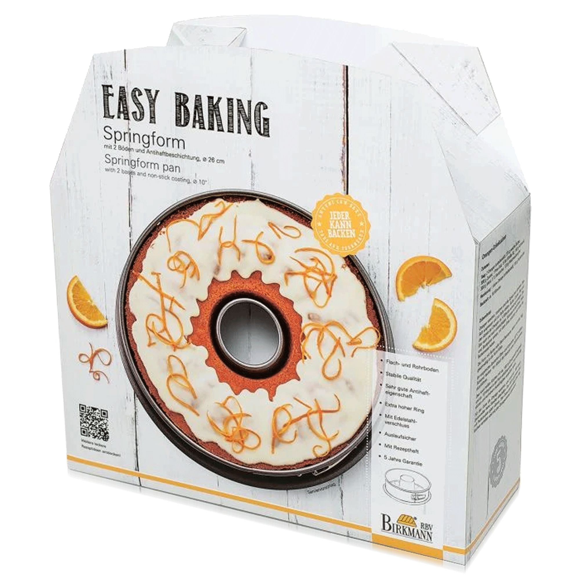 Birkmann - Springform Ø 26 cm - 2 Böden - Easy Baking
