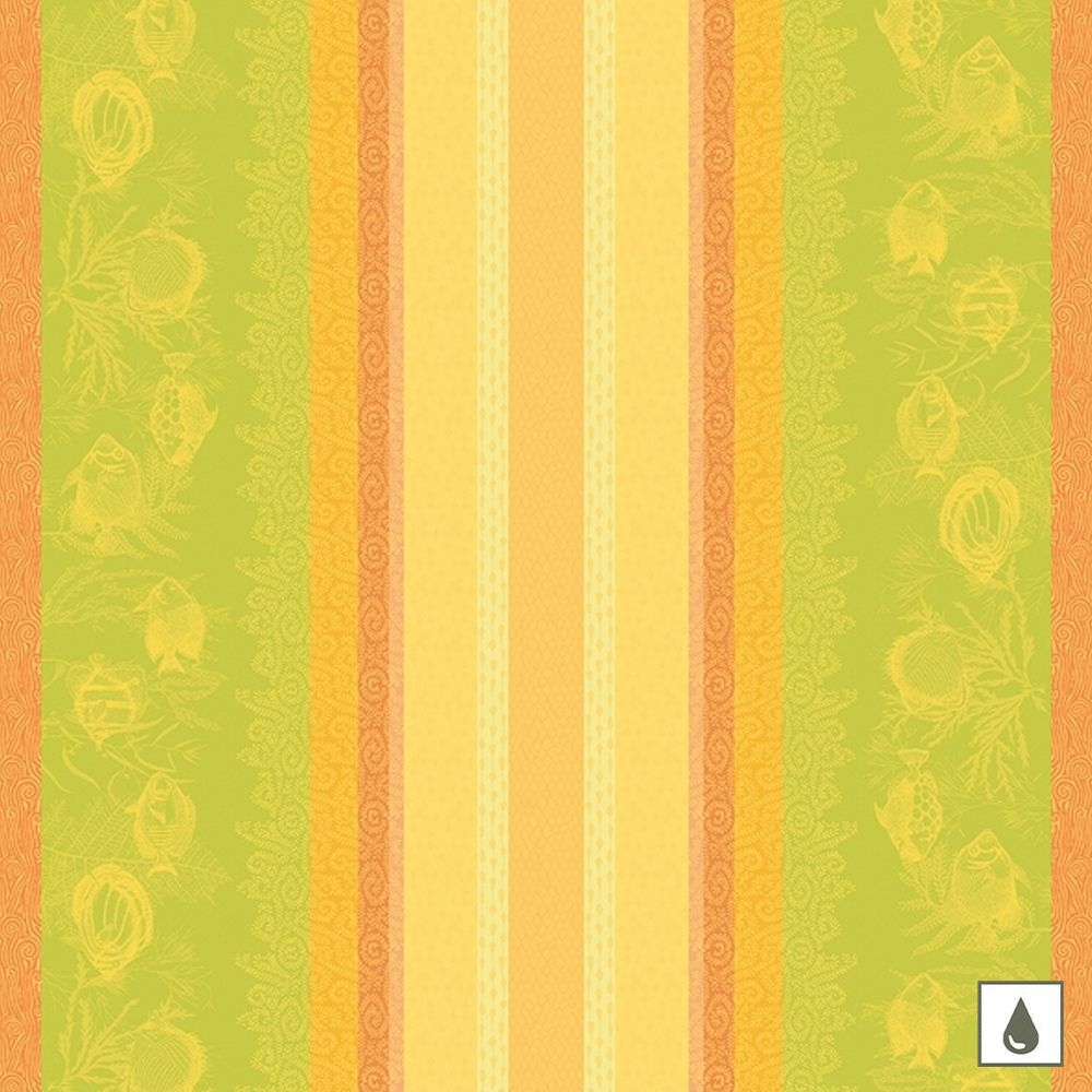 Garnier-Thiebaut - Tablecloth special cut 140 x 150 cm - Mille Rivera Provenc – c