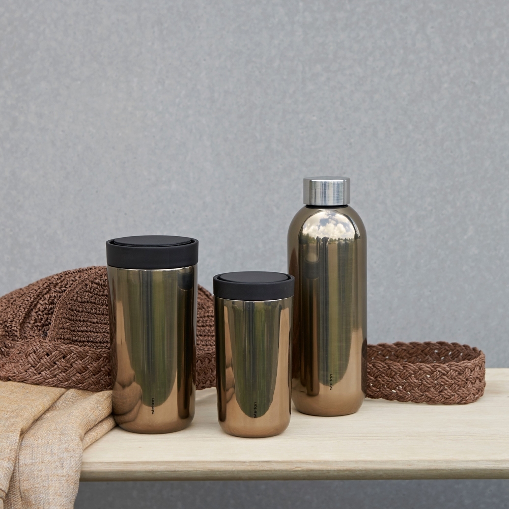 Stelton - To Go Click - Becher 400 ml - Dark Gold