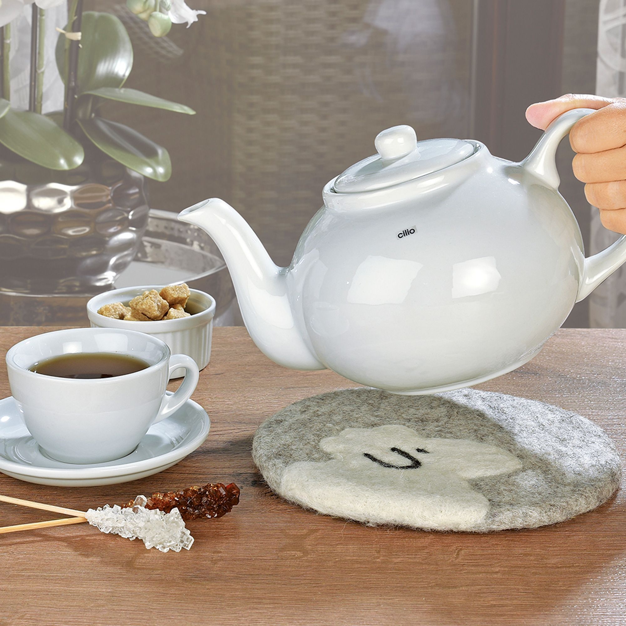 Cilio - Untersetzer grau LANA Schaf Cilio - Untersetzer grau LANA Schaf