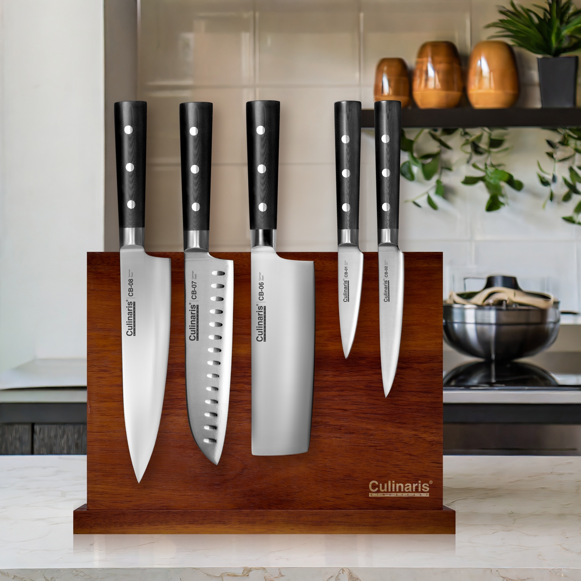 Kochmesser groß - Black Serie - 20 cm - CB-08 | Culinaris Kochmesser groß - Black Serie - 20 cm - CB-08 | Culinaris