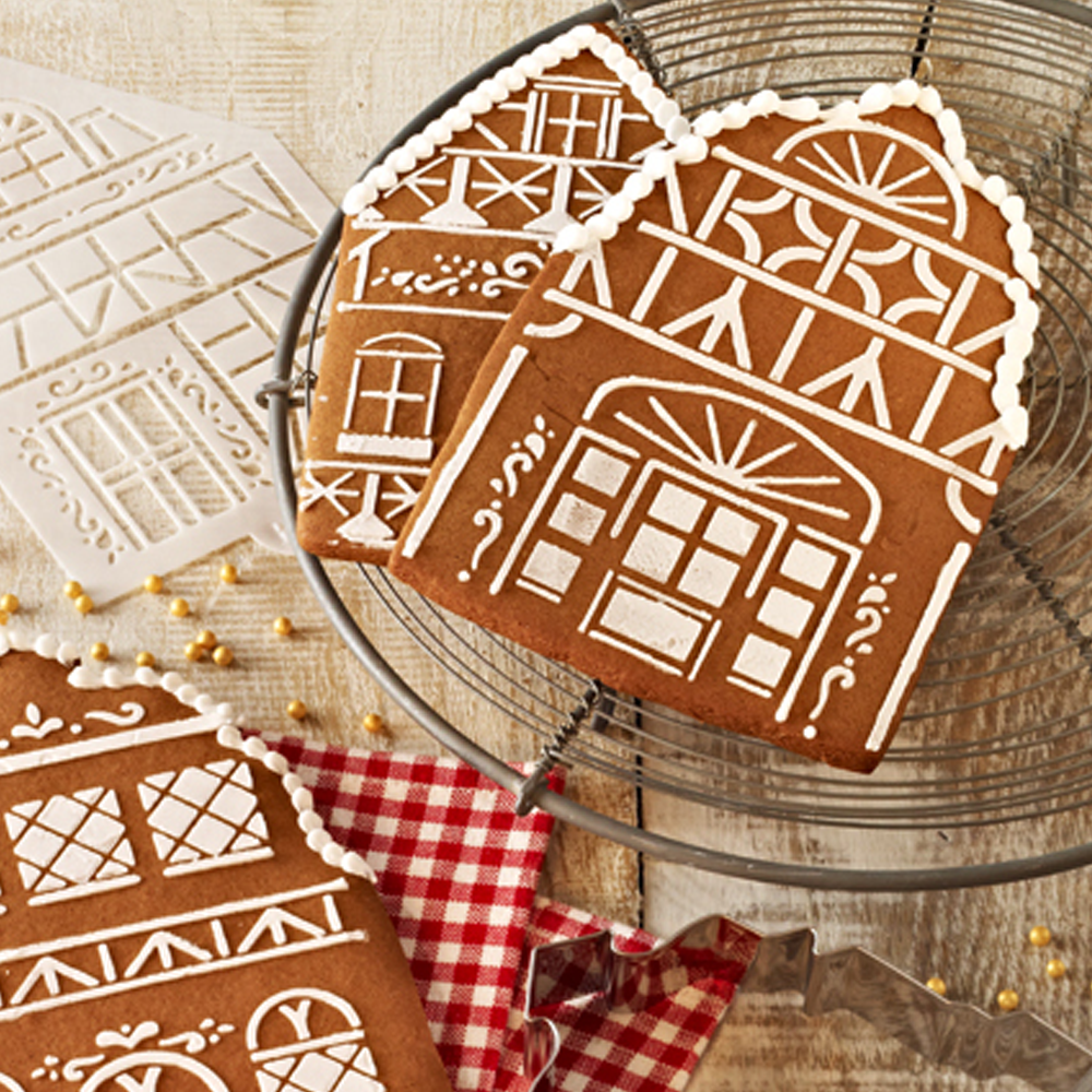 RBV Birkmann - Stencil Set for Cookies Winter Village