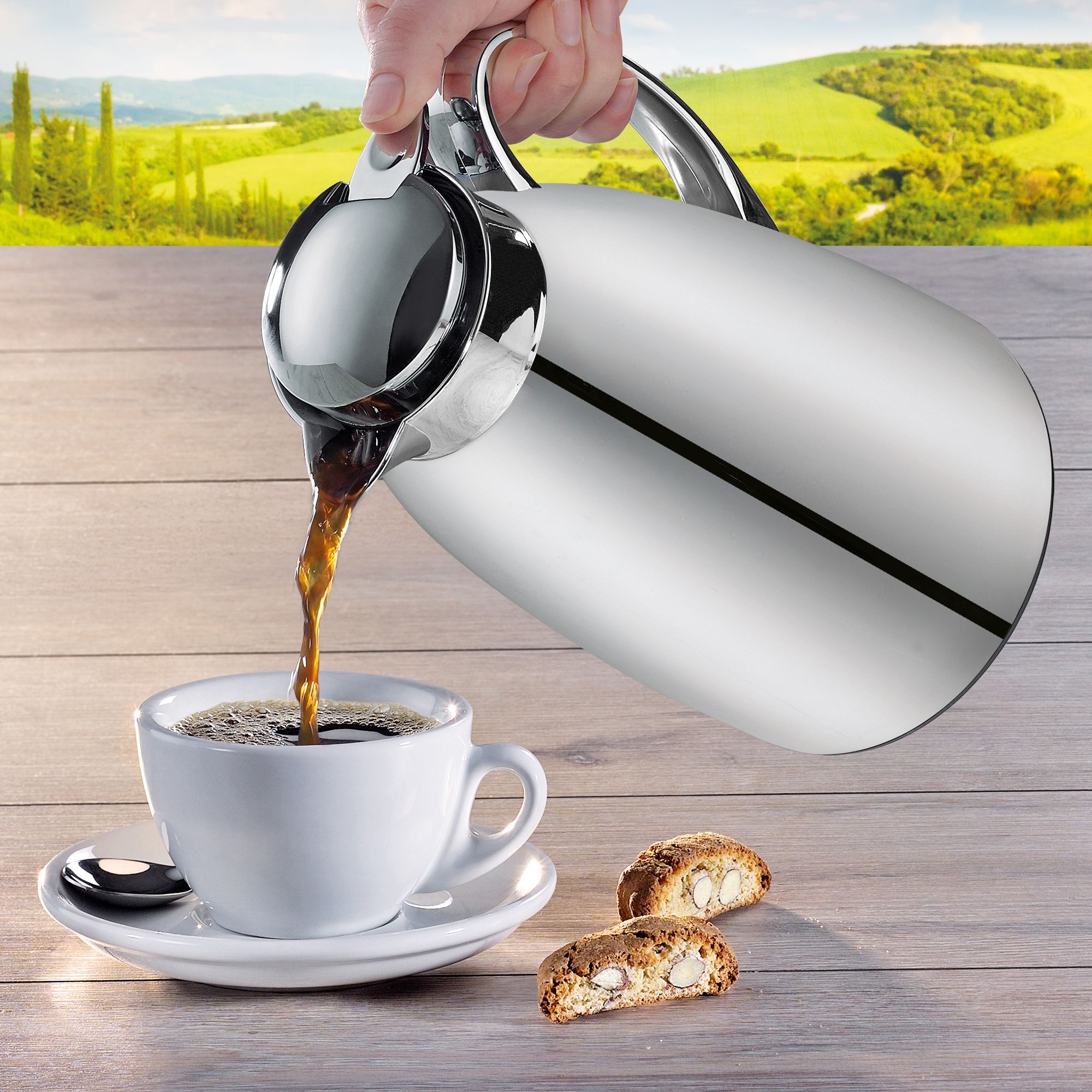 cilio - Insulated jug - VENEZIA - 1 L - stainless steel