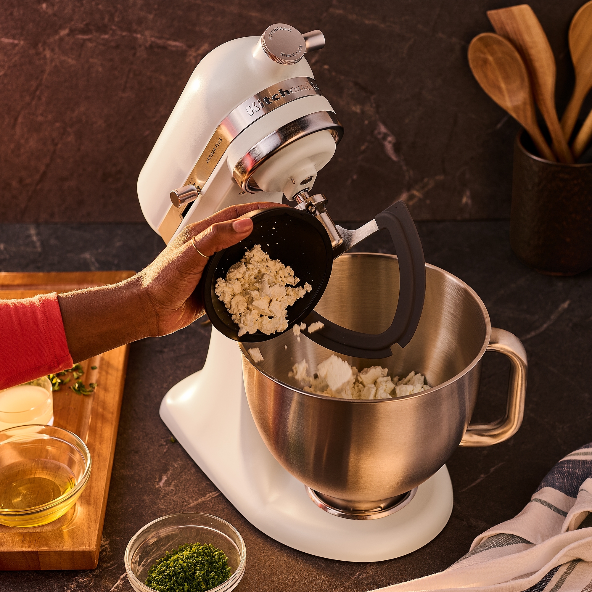 KitchenAid - Artisan Plus Küchenmaschine 5KSM50PKVEPL - Porcelain White