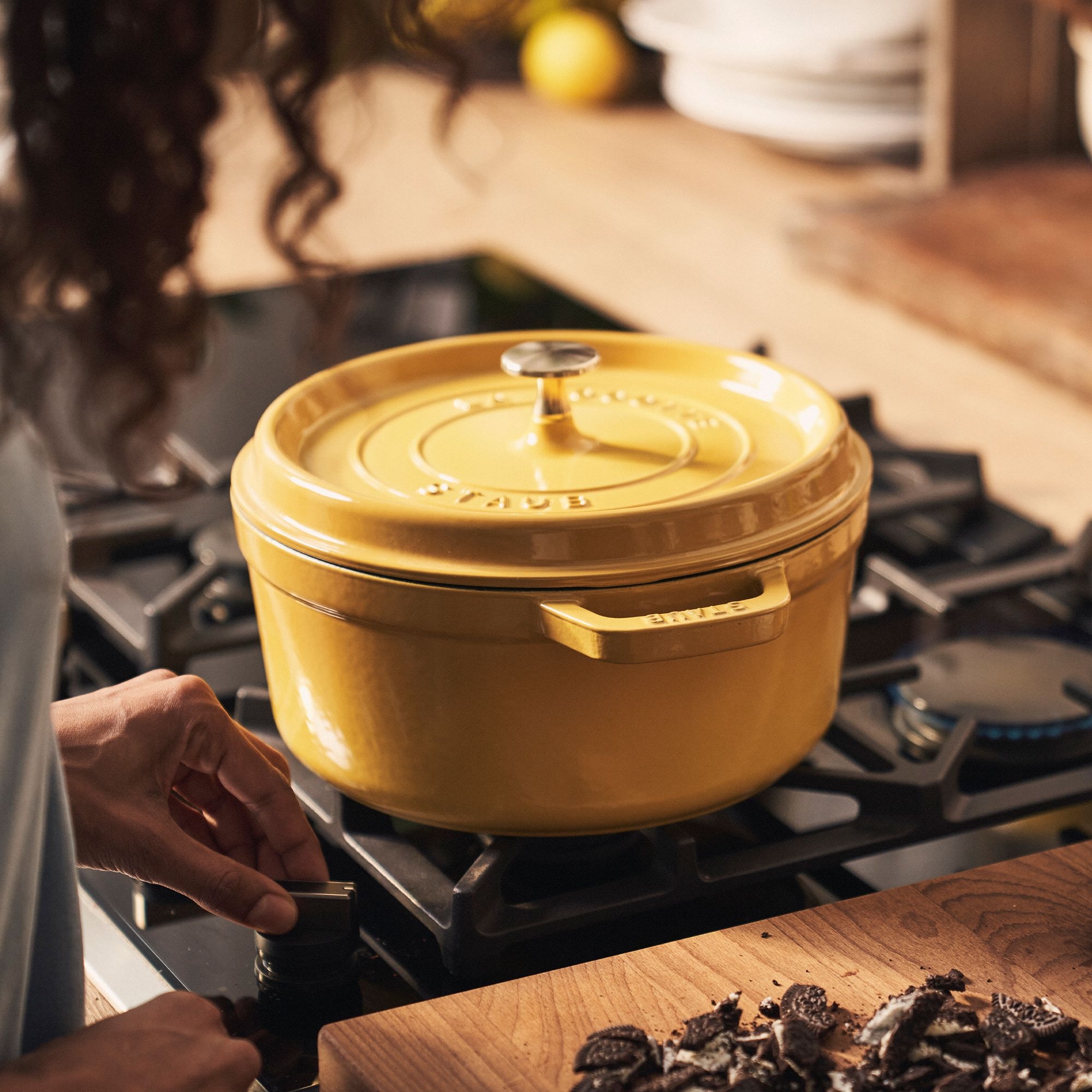 STAUB - Casserole dish | round | 26 cm | Citron