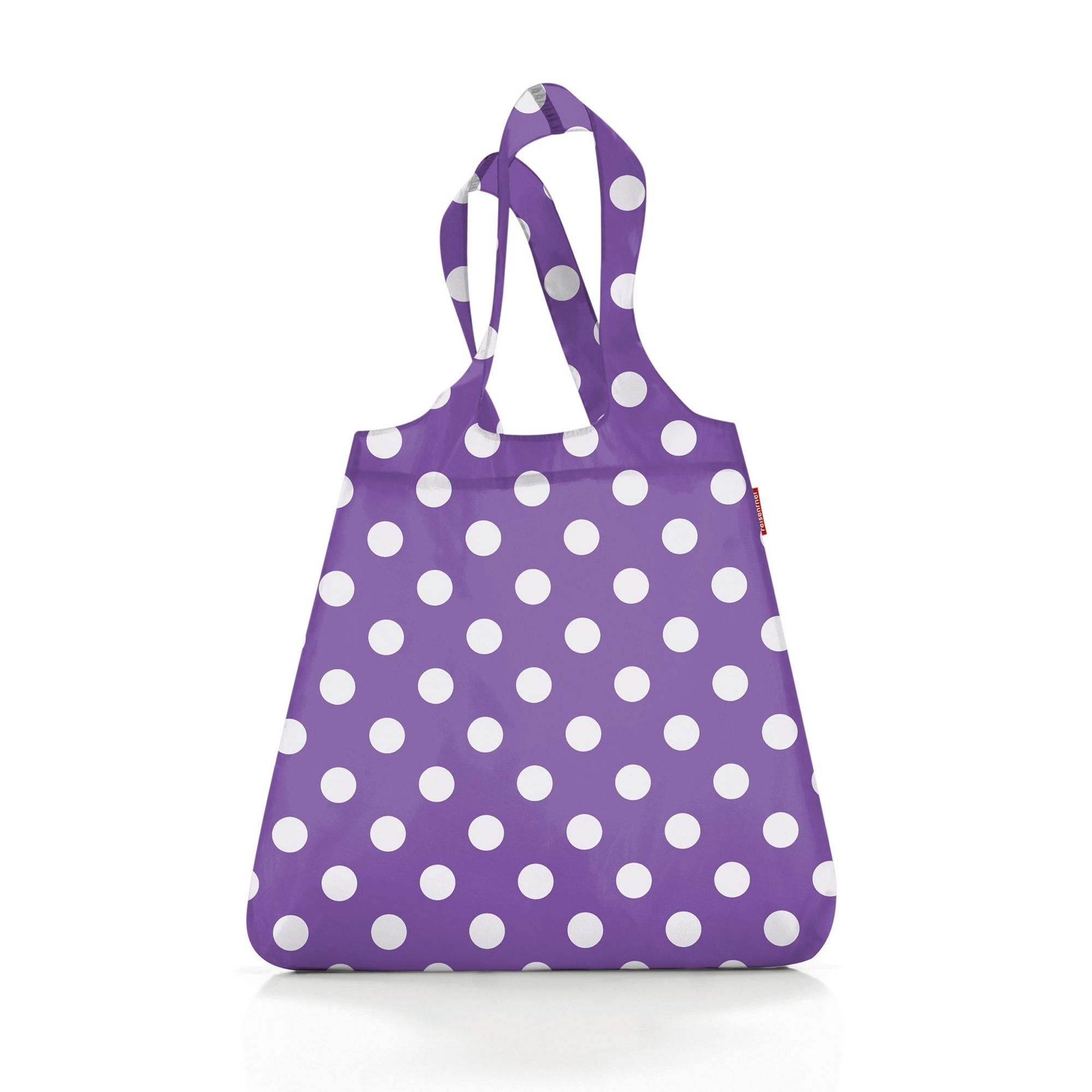 reisenthel - mini maxi shopper -  dots white purple reisenthel - mini maxi shopper -  dots white purple