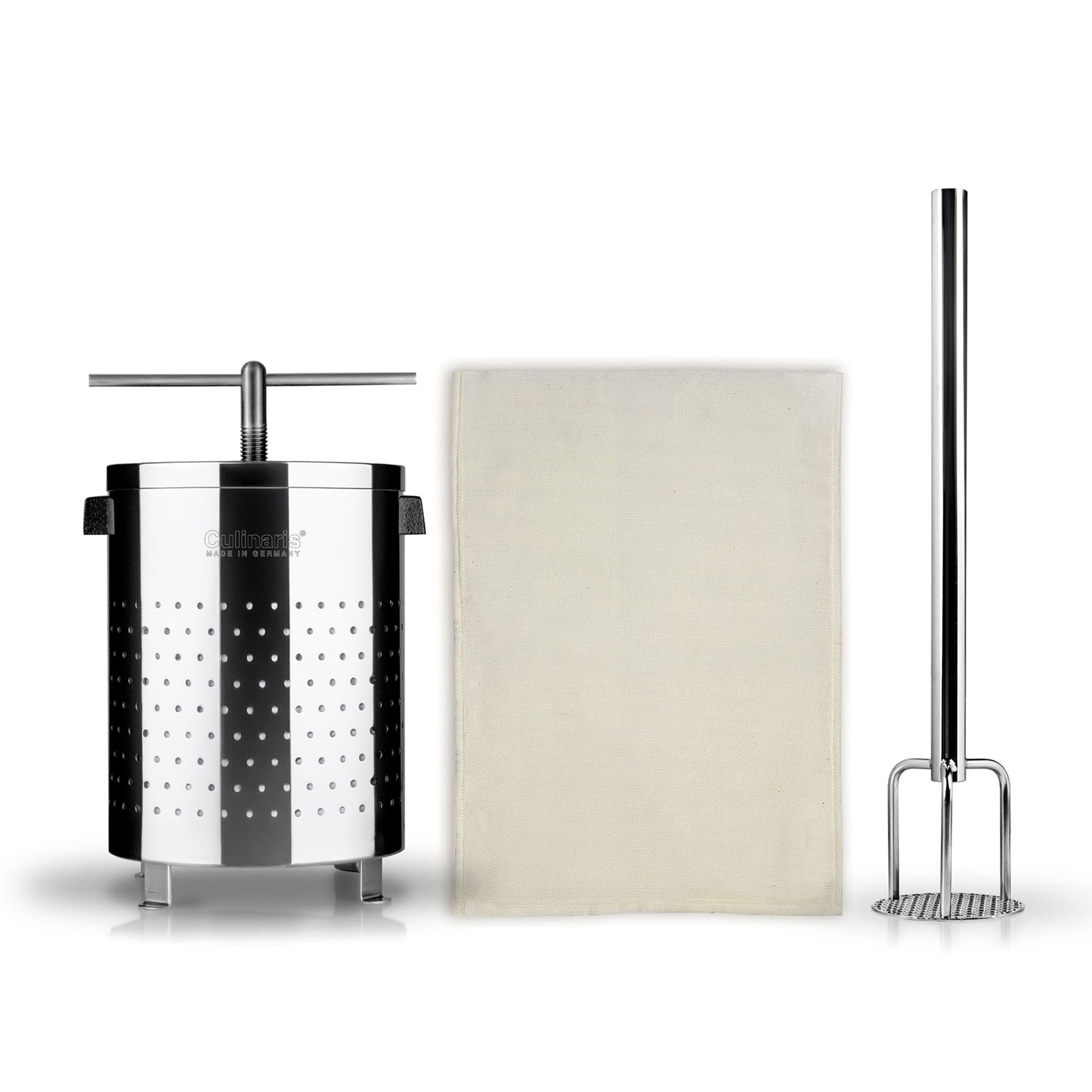 Kloßpresse groß + Presssack + Kartoffelstampfer | Culinaris