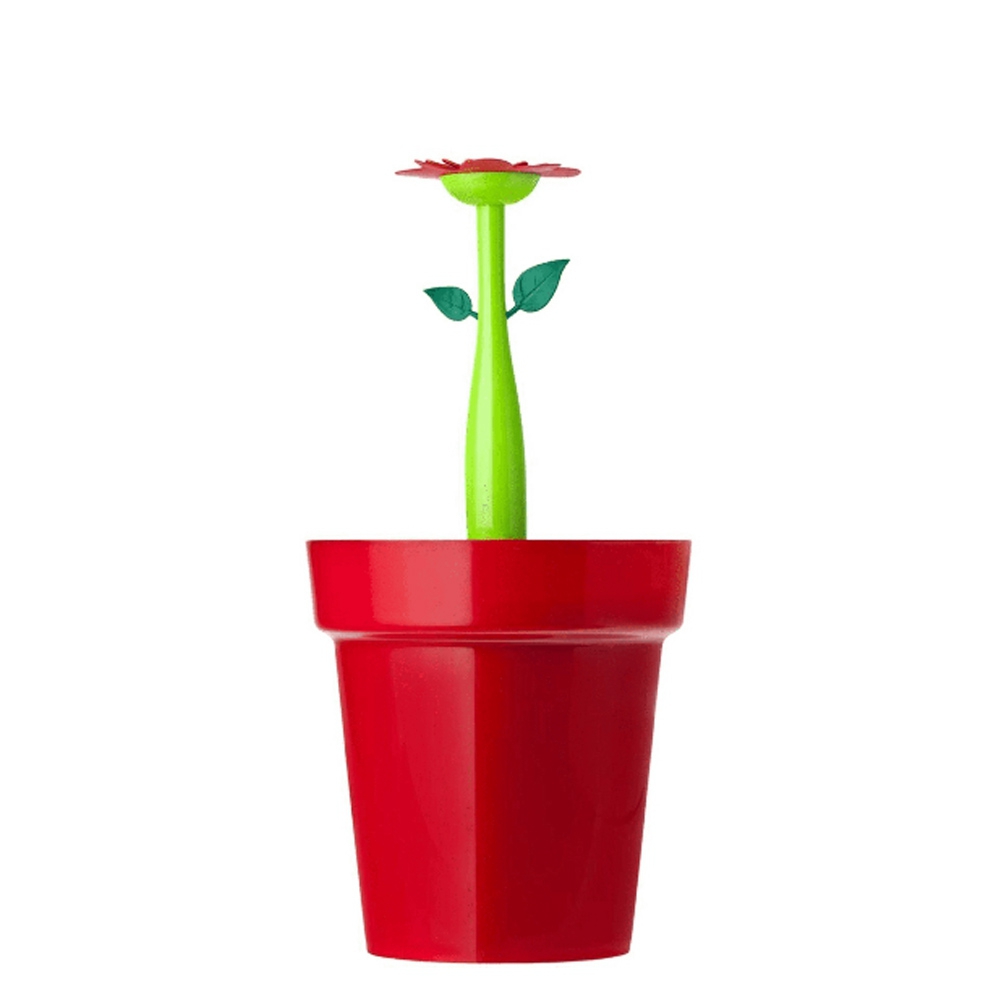 Vigar - Abfallbehälter Blumentopf rot grün