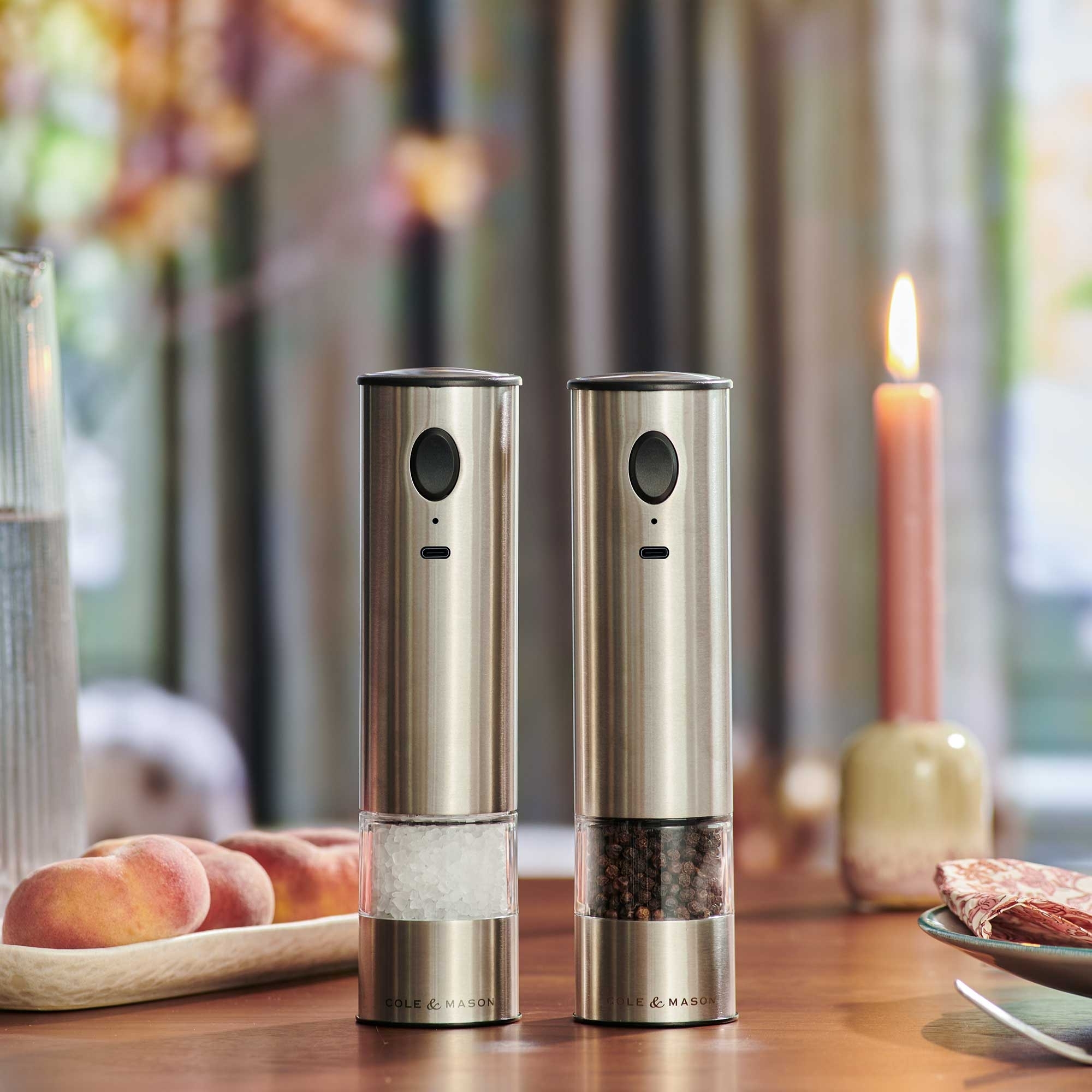 COLE & MASON - Battersea Electric Pepper and Salt Mill Set