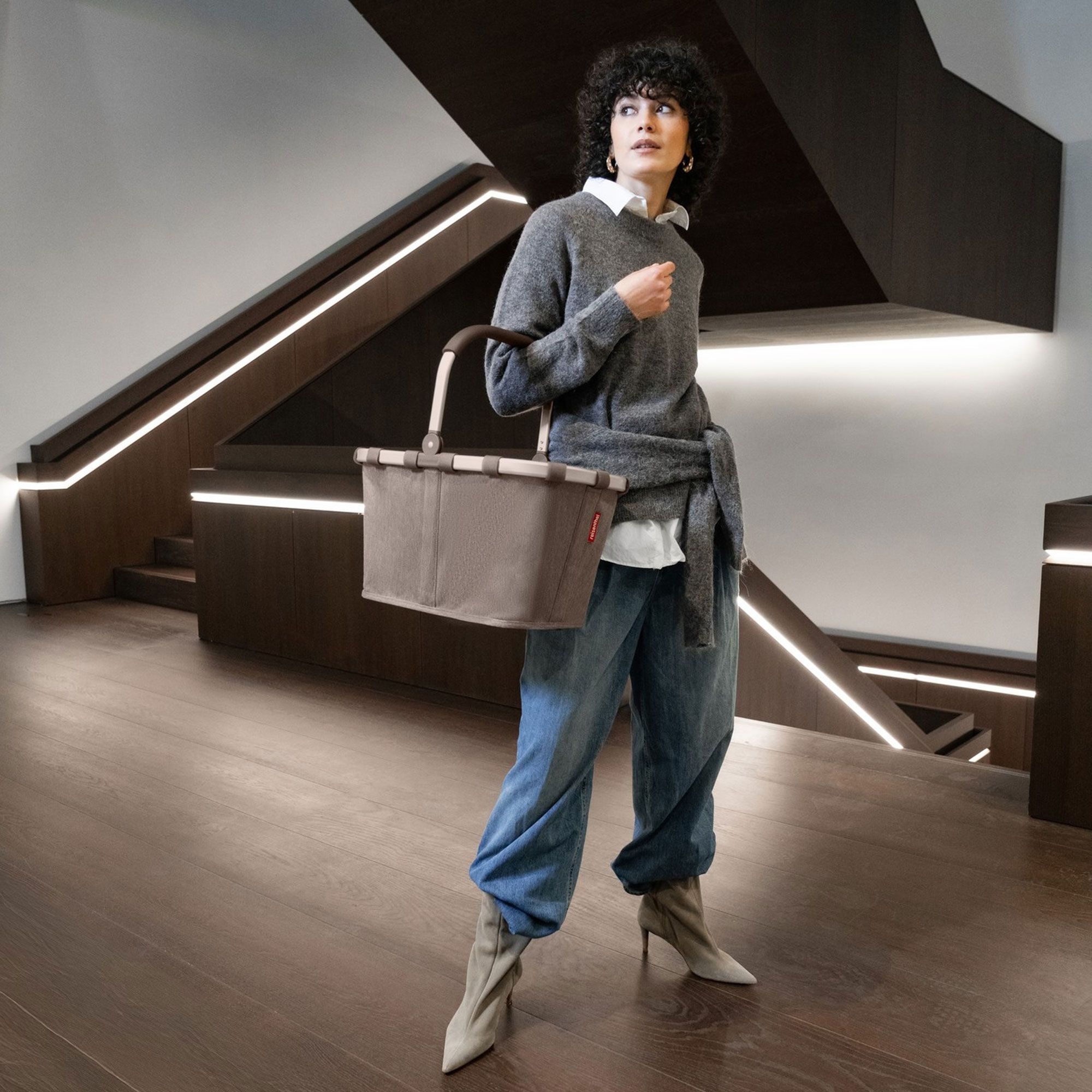 reisenthel - carrybag - herringbone mokka