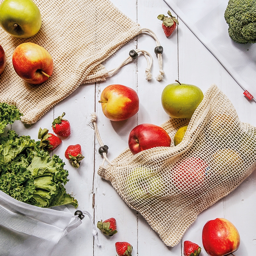 Zassenhaus - Fruit / vegetable bag size S/M/L, set of 3 Zassenhaus - Fruit / vegetable bag size S/M/L, set of 3