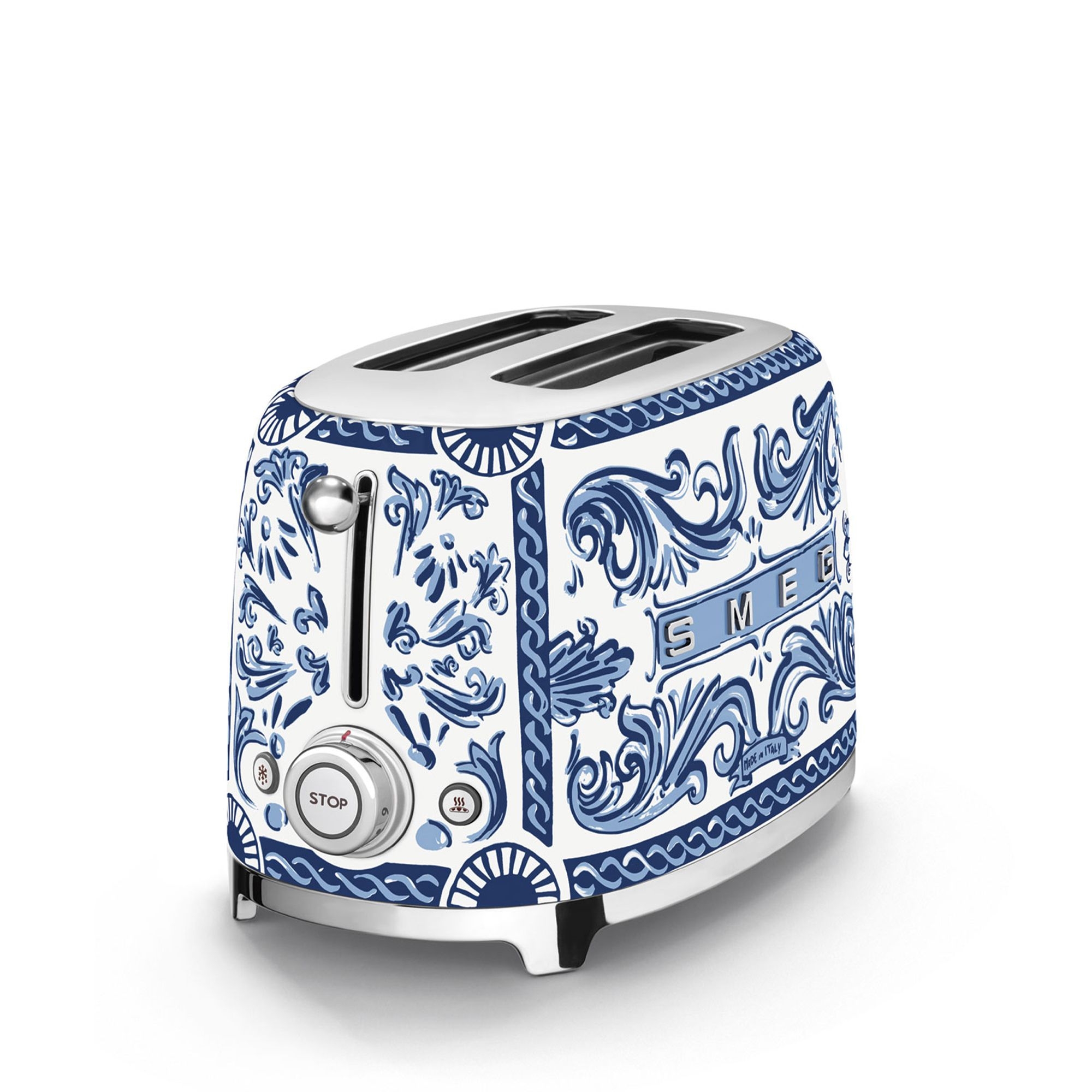 Smeg - 2-slices toaster compact - Dolce & Gabbana Blu Mediterraneo Smeg - 2-slices toaster compact - Dolce & Gabbana Blu Mediterraneo