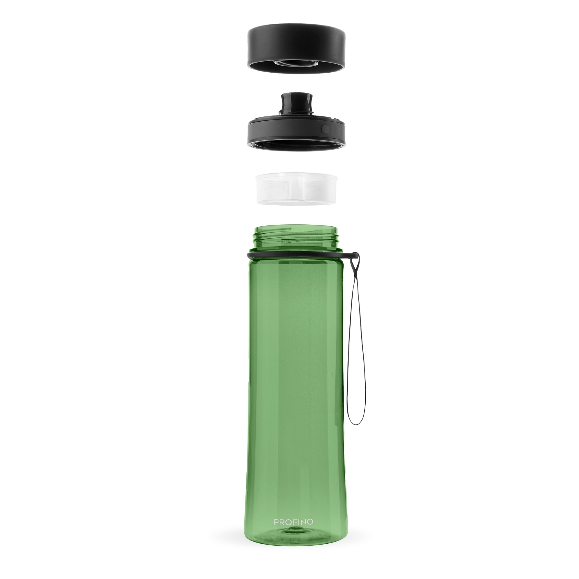 Profino - Infuze Trinkflasche mit Sieb - 600 ml - Grün