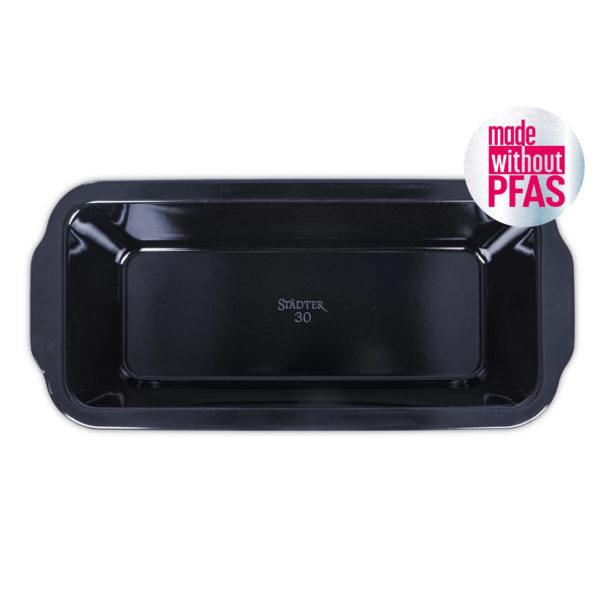 Städter Brotbackform Black Edition Emaille 30 x 13 cm