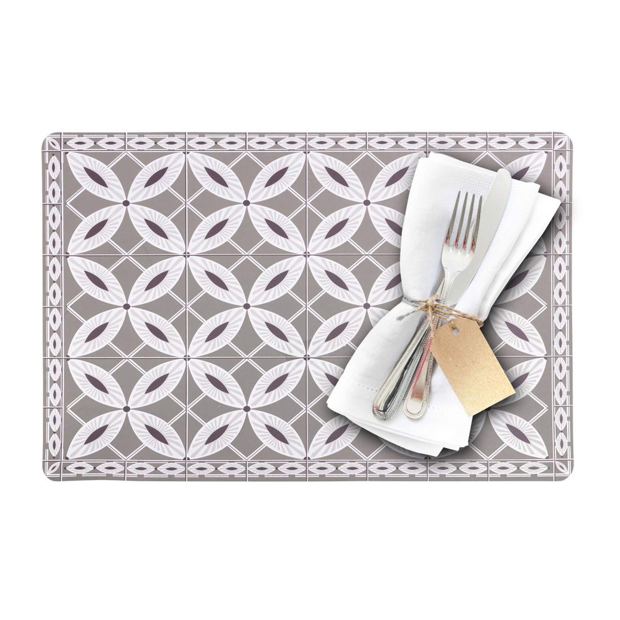 Westmark - "Arabesque" table set, 43.5 x 28.5 cm, taupe