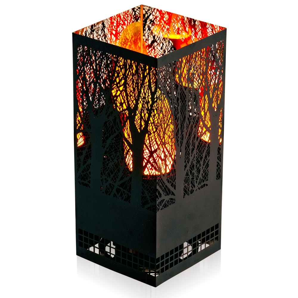 Apando - Flammenleuchte ""Square Brazier"" - Forest schwarz Apando - Flammenleuchte ""Square Brazier"" - Forest schwarz