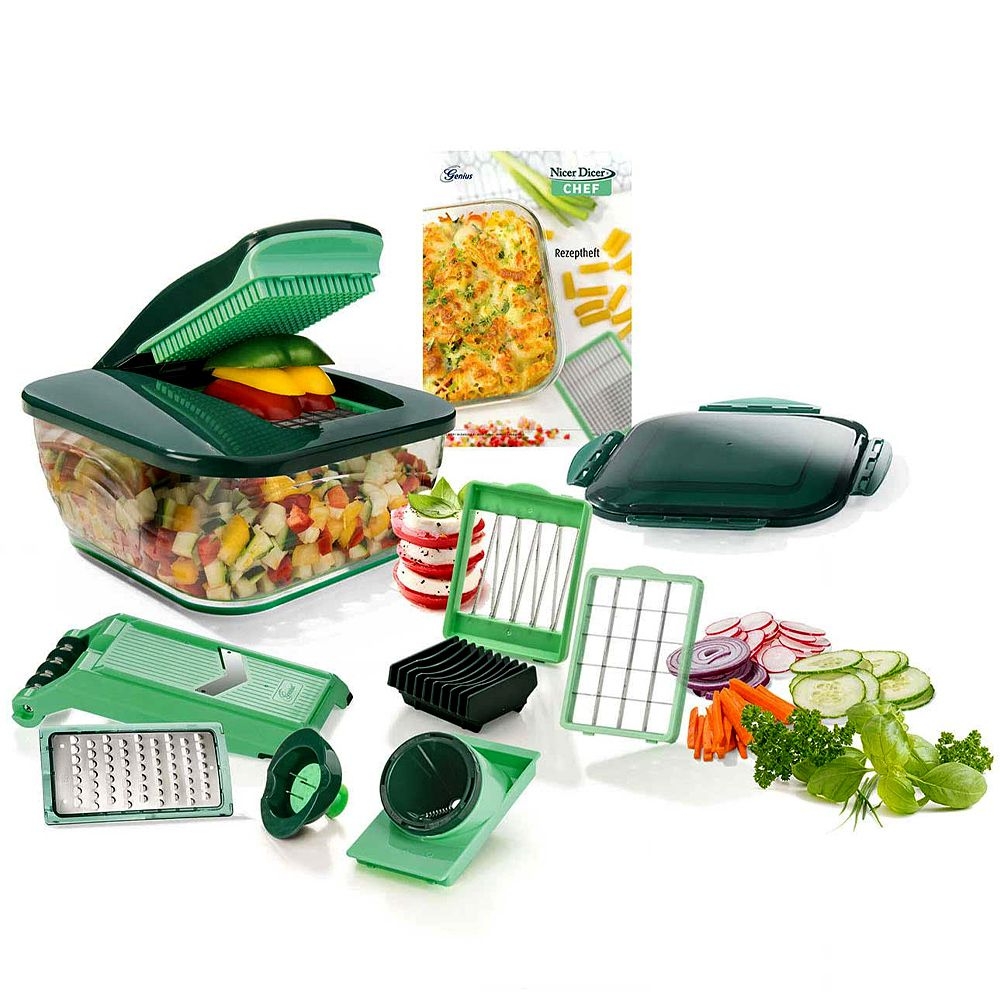 Genius - Nicer Dicer Chef Set of 15 pcs. Genius - Nicer Dicer Chef Set of 15 pcs.