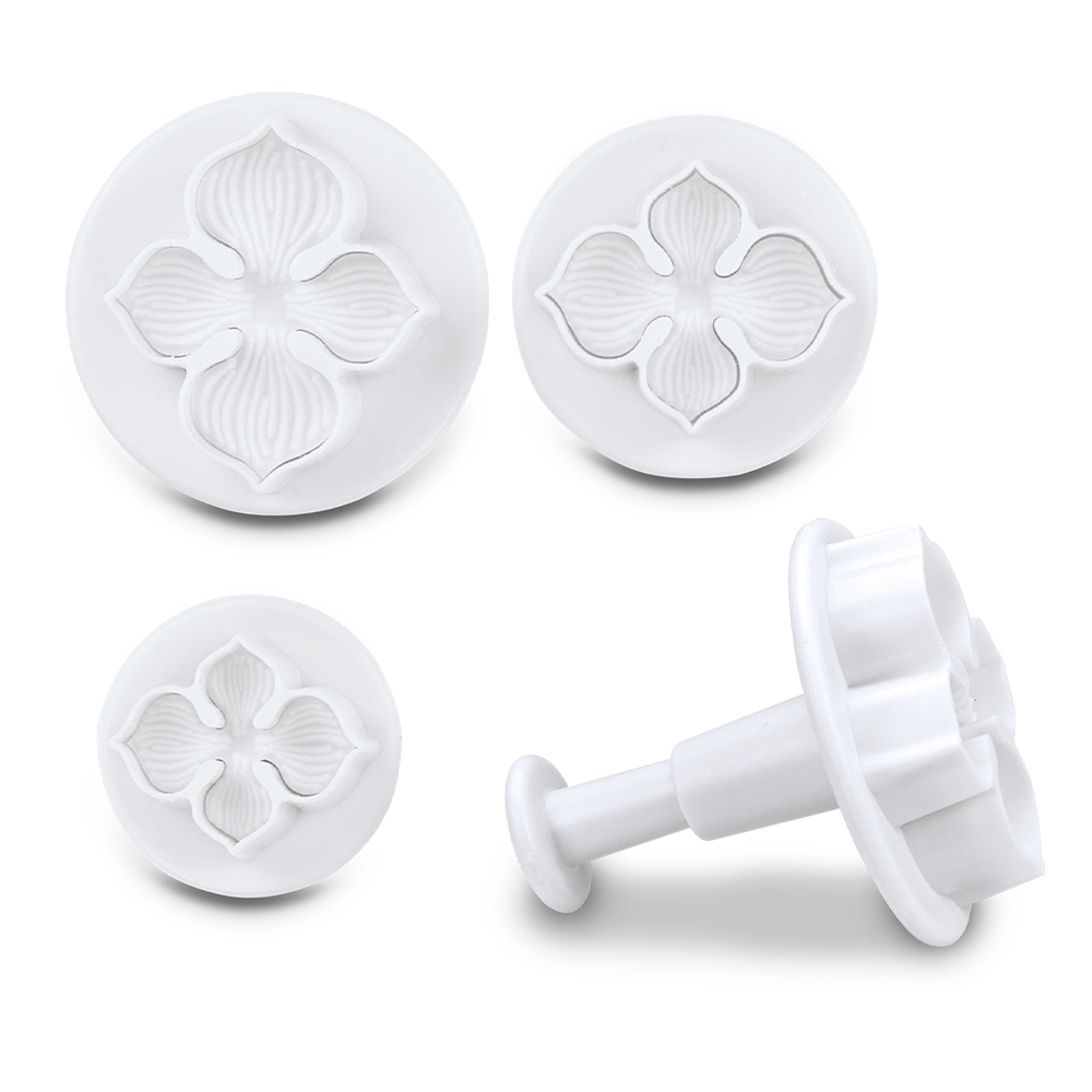 Städter - Ausstecher mit Auswerfer Hortensien & Flieder - 25 / 30 / 35 mm - Set, 3-teilig Städter - Ausstecher mit Auswerfer Hortensien & Flieder - 25 / 30 / 35 mm - Set, 3-teilig