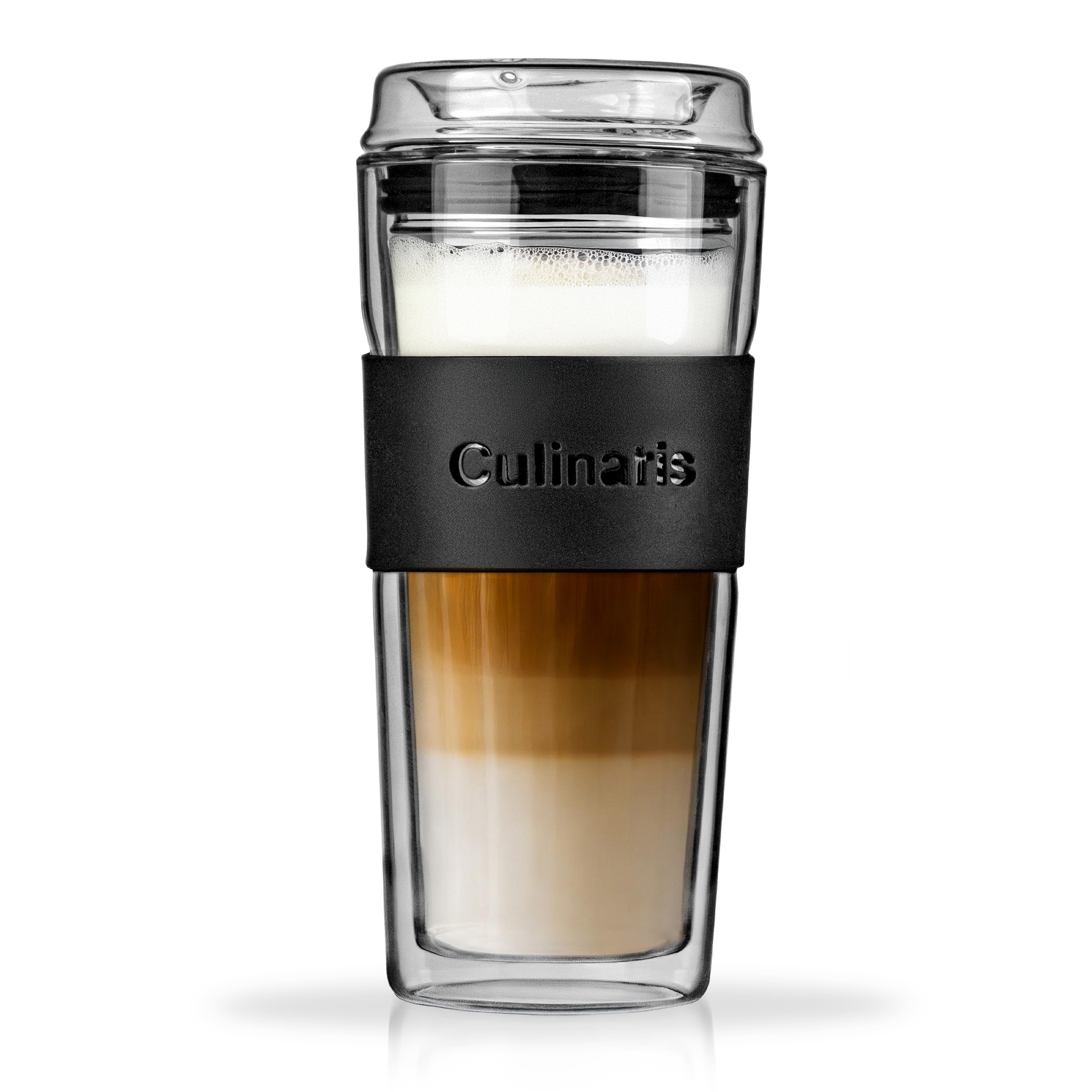 Glass mug - portare - 420 ml - black | Culinaris Glass mug - portare - 420 ml - black | Culinaris
